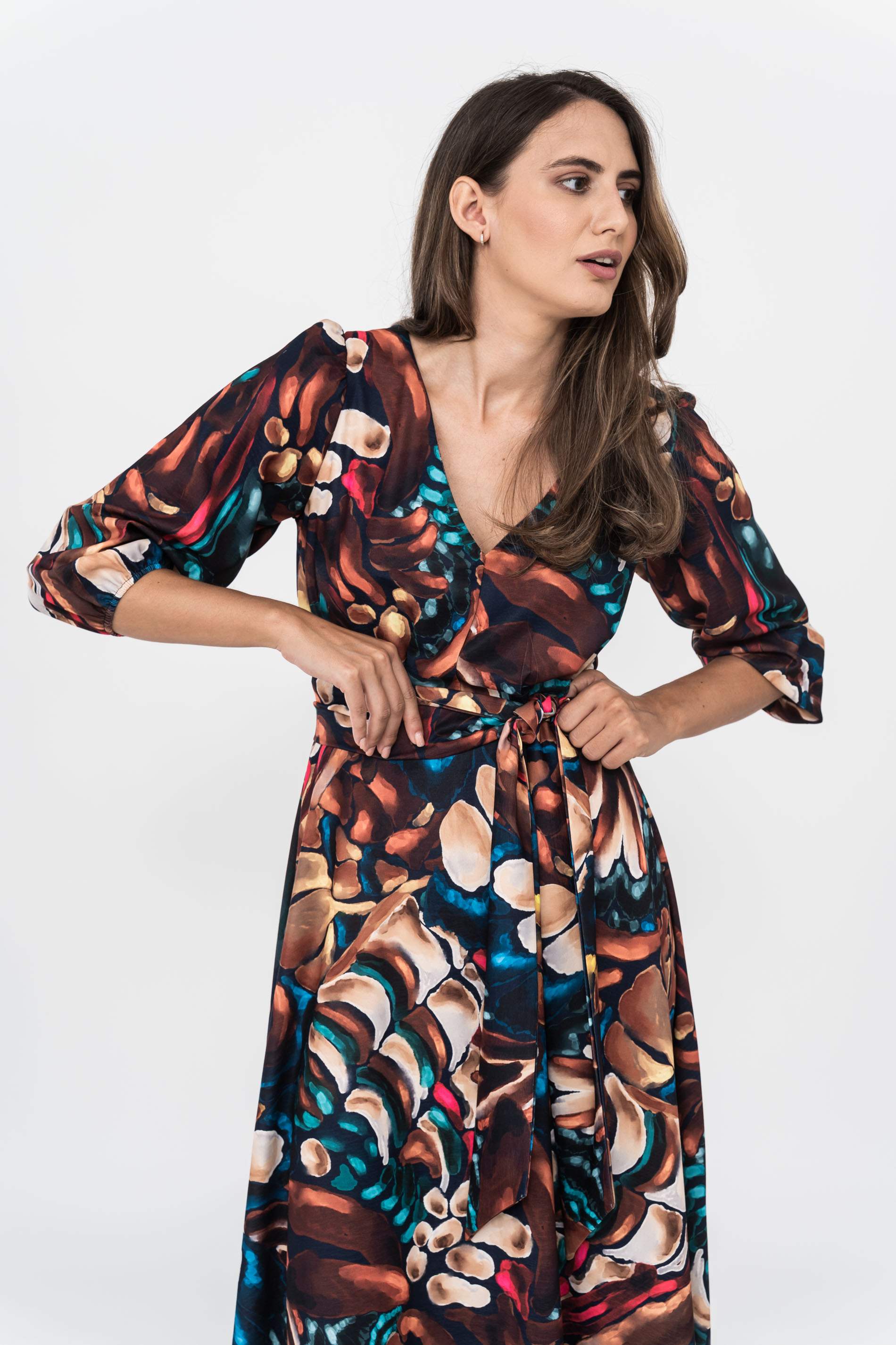 VESTIDO VUELO CINTURON