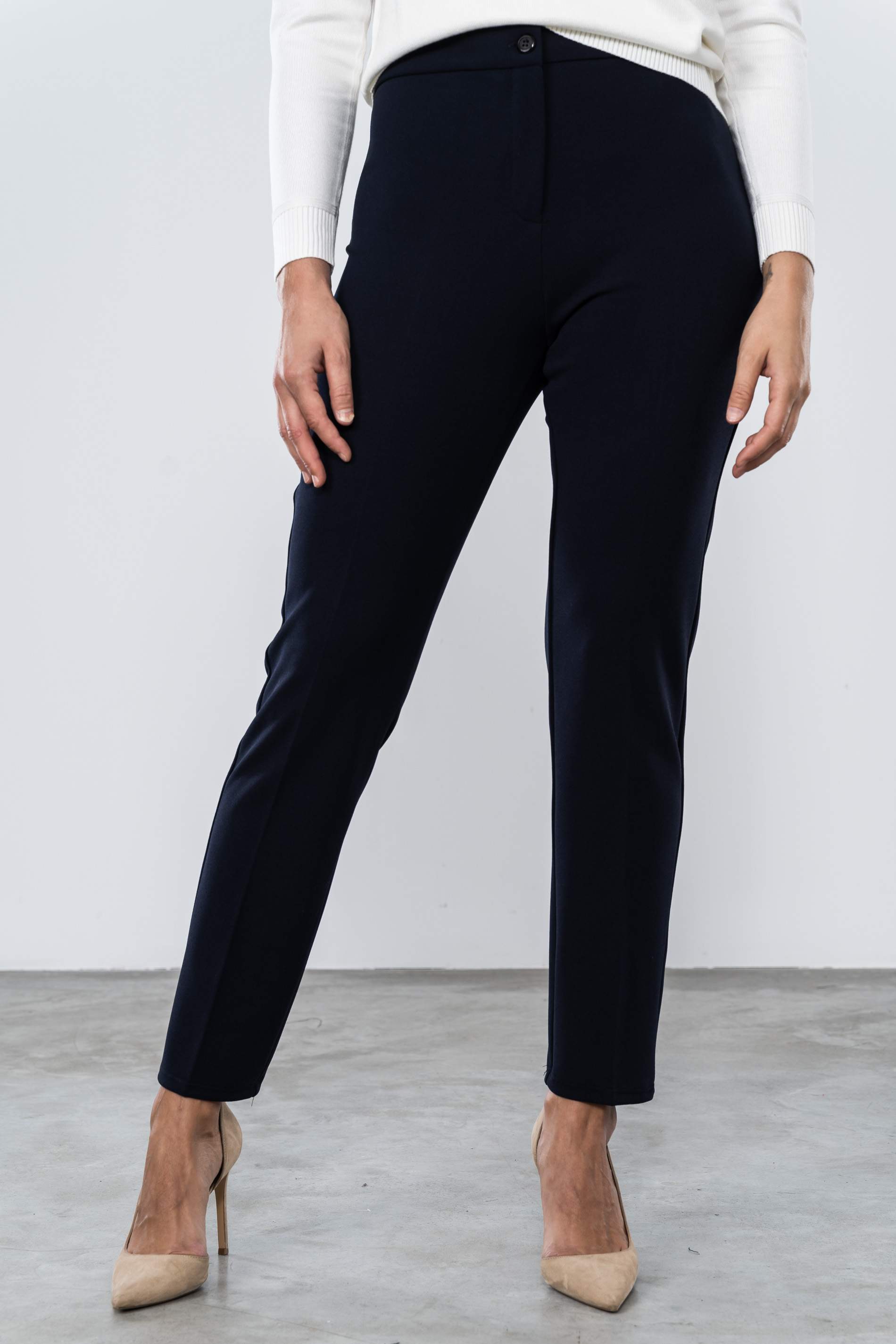 PANTALON CINTURA ELASTICA MARINO