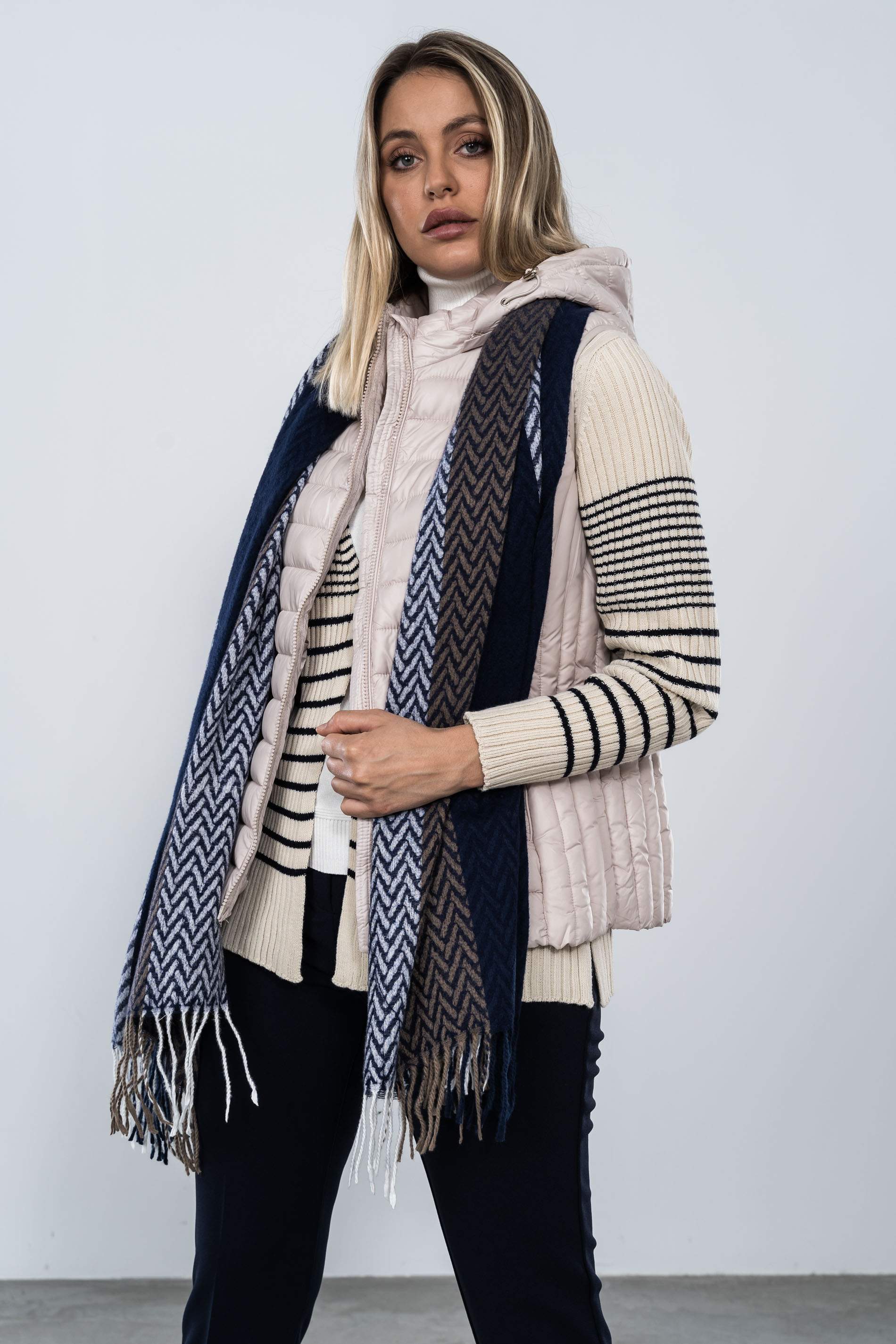 PANTALON CINTURA ELASTICA MARINO