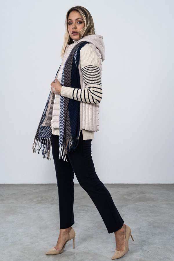 PANTALON CINTURA ELASTICA MARINO