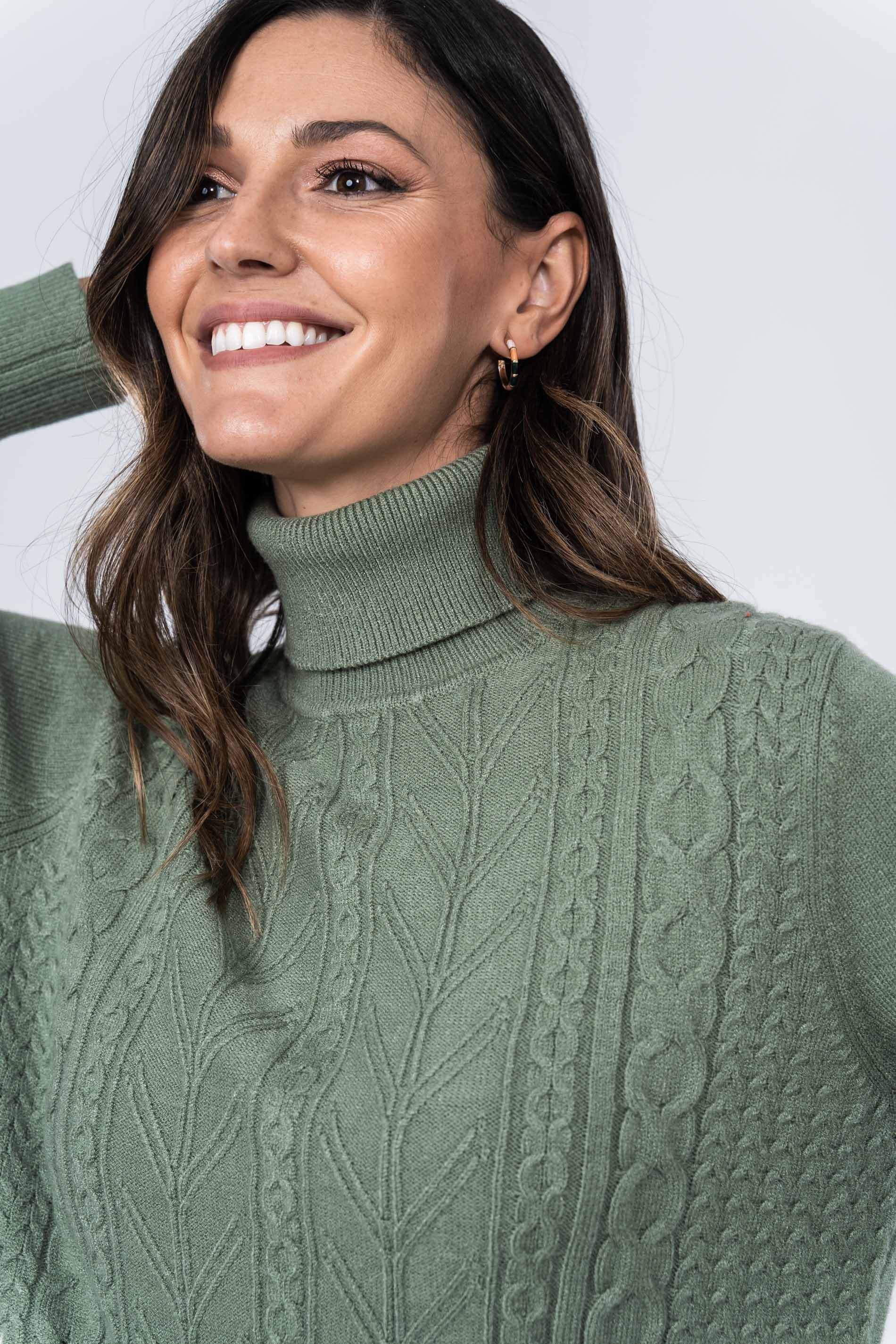 JERSEY CUELLO CISNE OCHOS VERDE