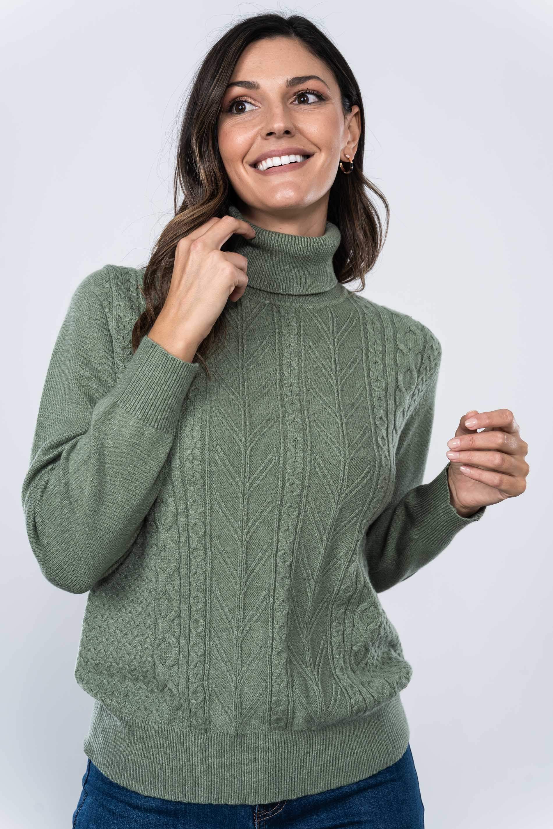 JERSEY CUELLO CISNE OCHOS VERDE