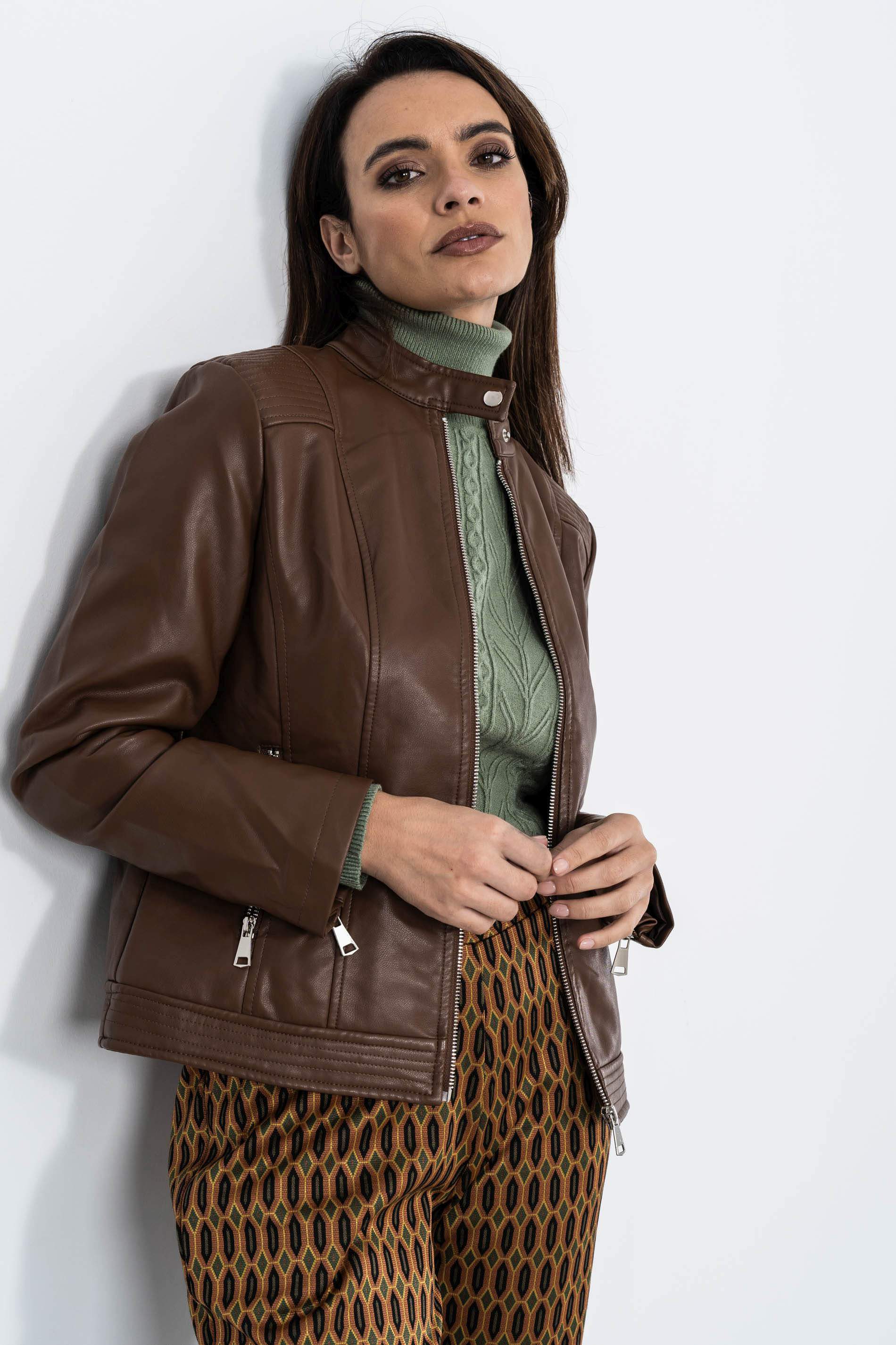 PANTALON PUNTO JACQUARD GEOMETRICO