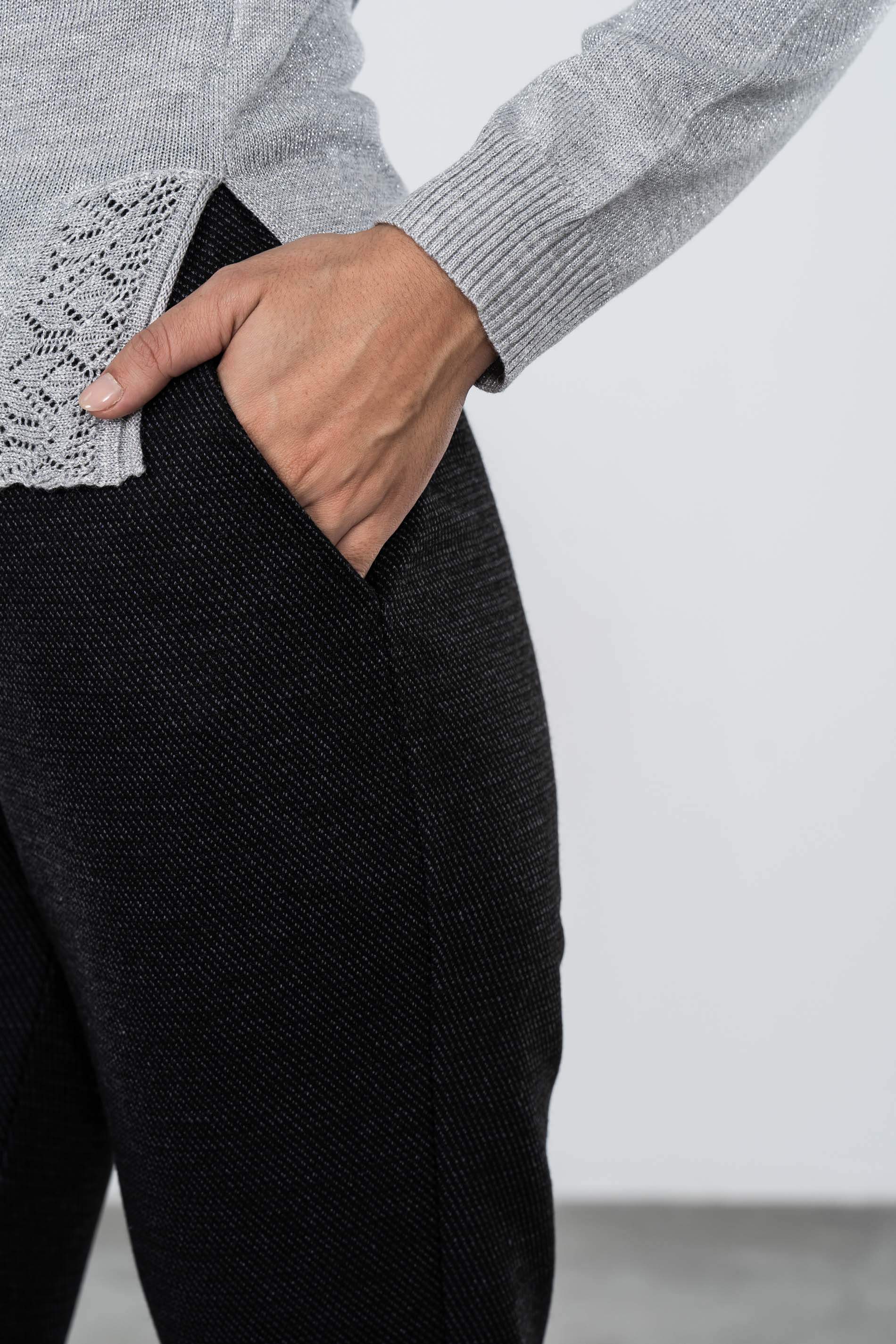 PANTALON PUNTO JASPEADO 