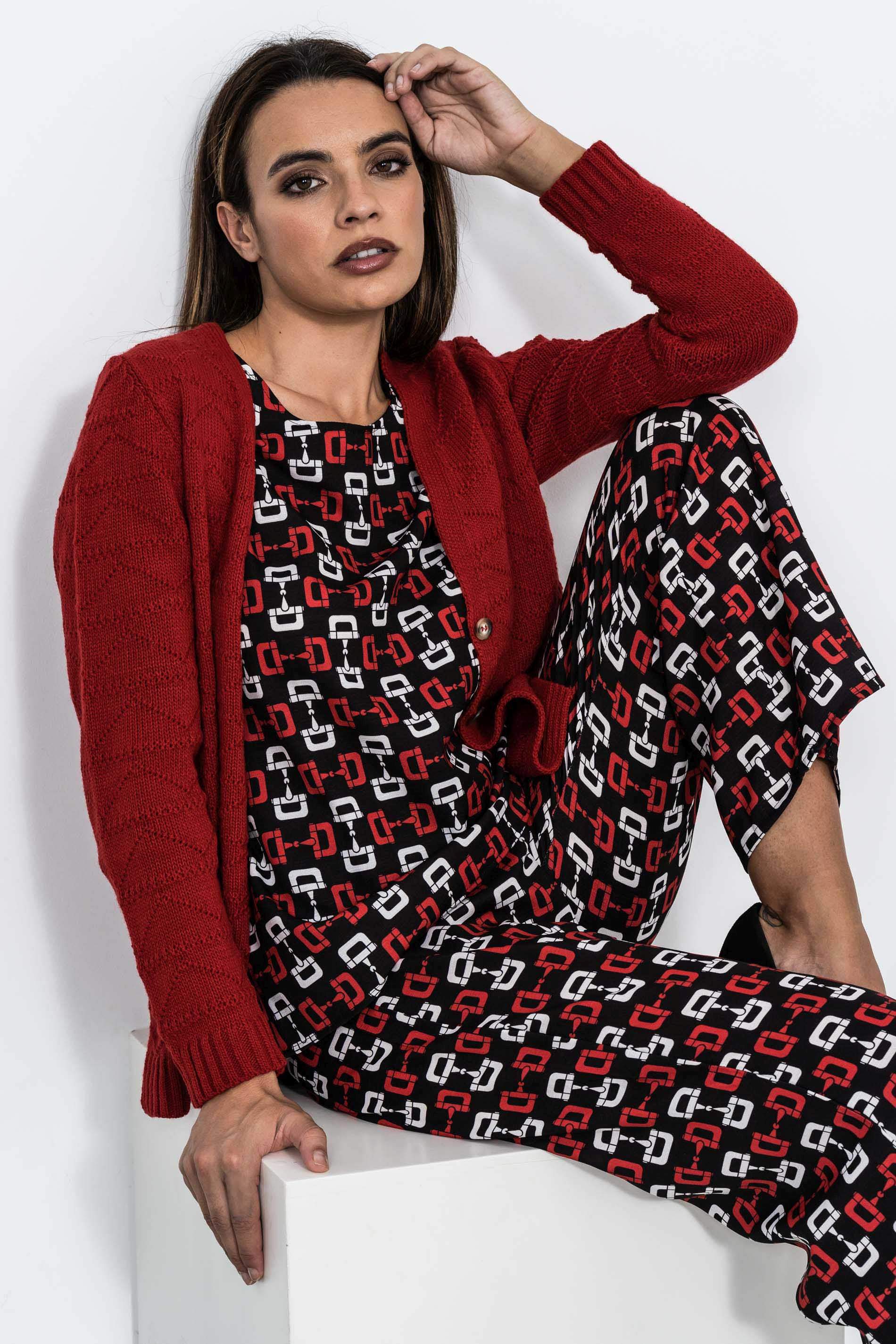 BLUSA ESTAMPADA ESTRIBOS