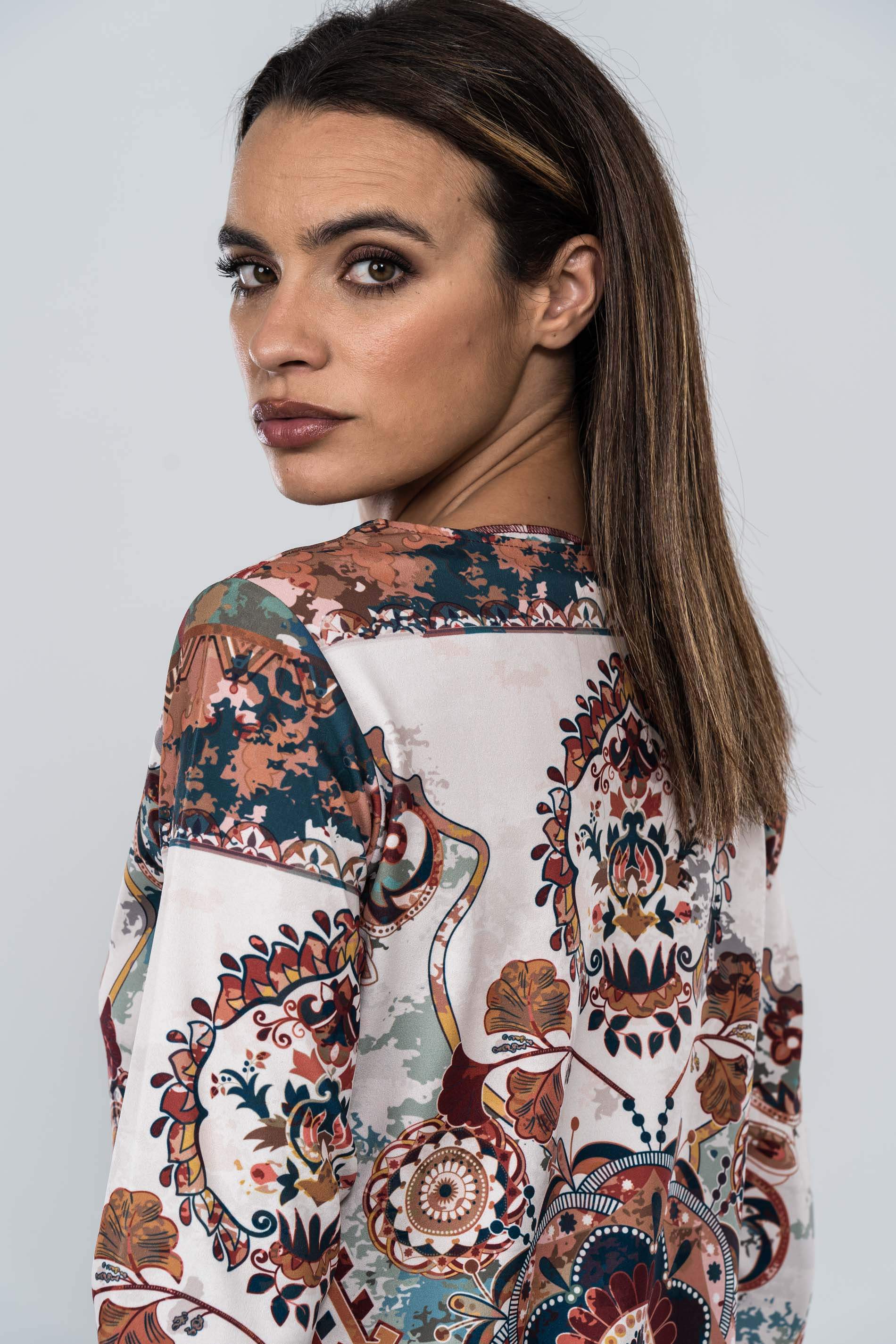 VESTIDO ESTAMPADO CENEFAS