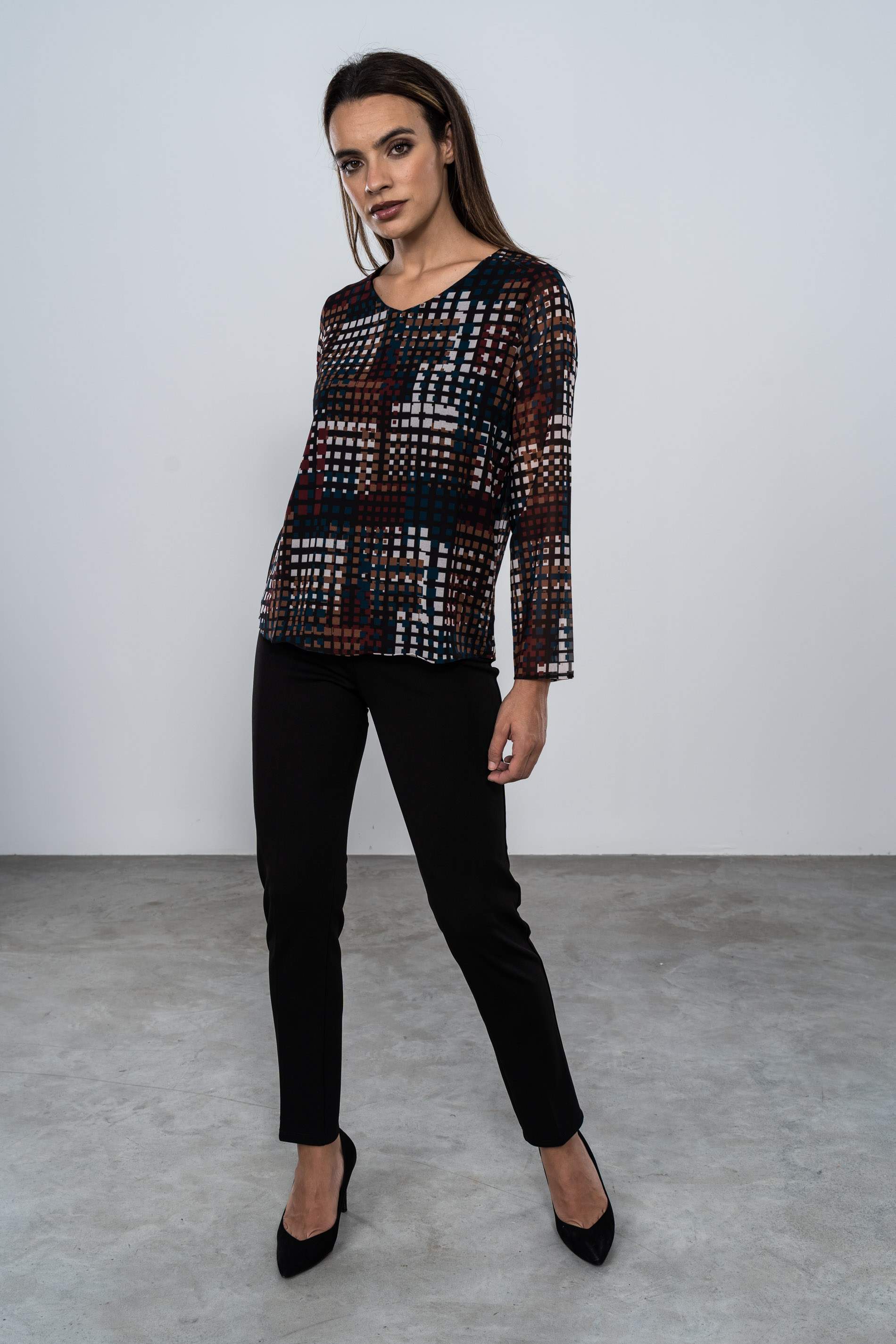 BLUSA ESTAMPADA C PICO