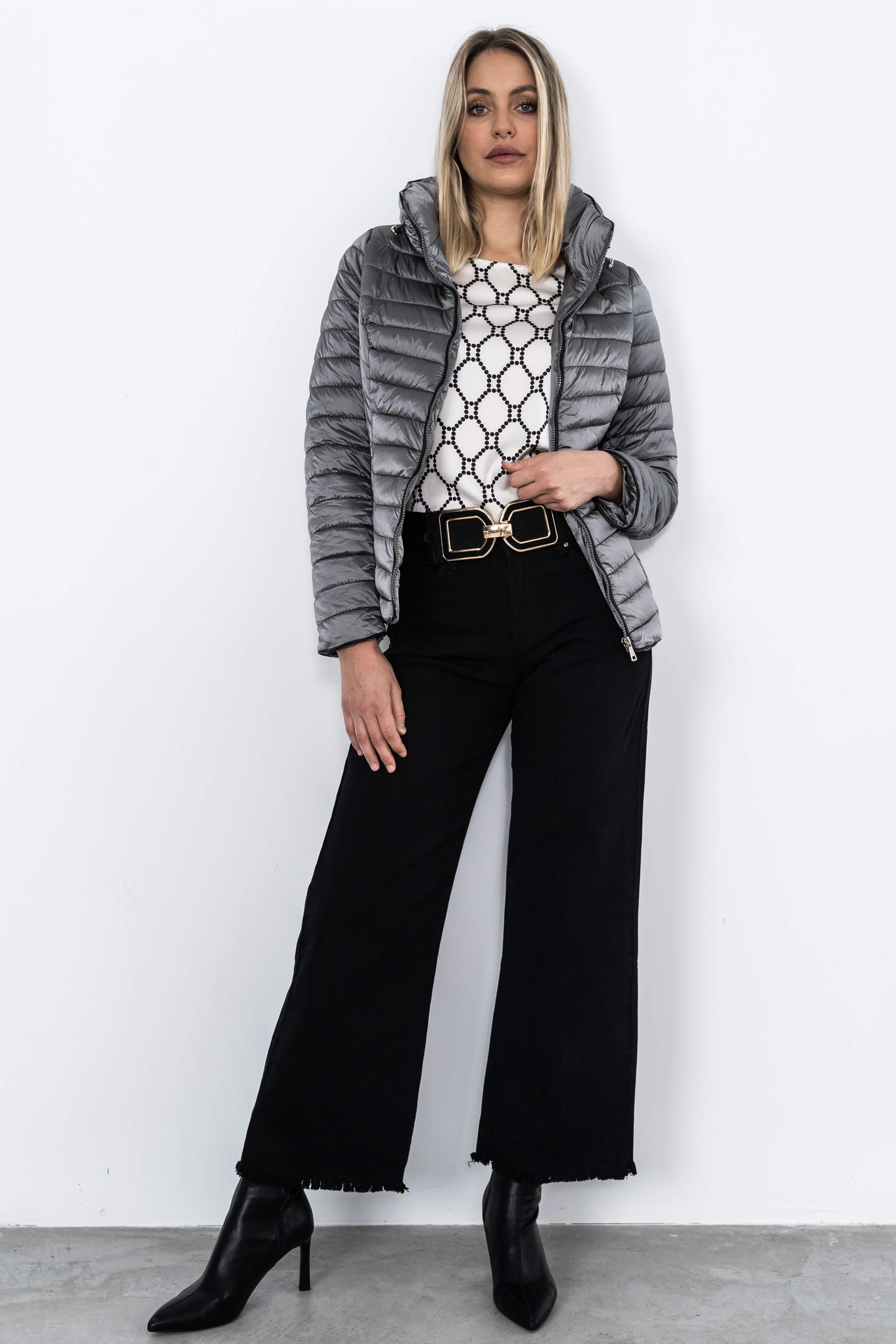 PANTALÓN CAMPANA DESFLECADO NEGRO