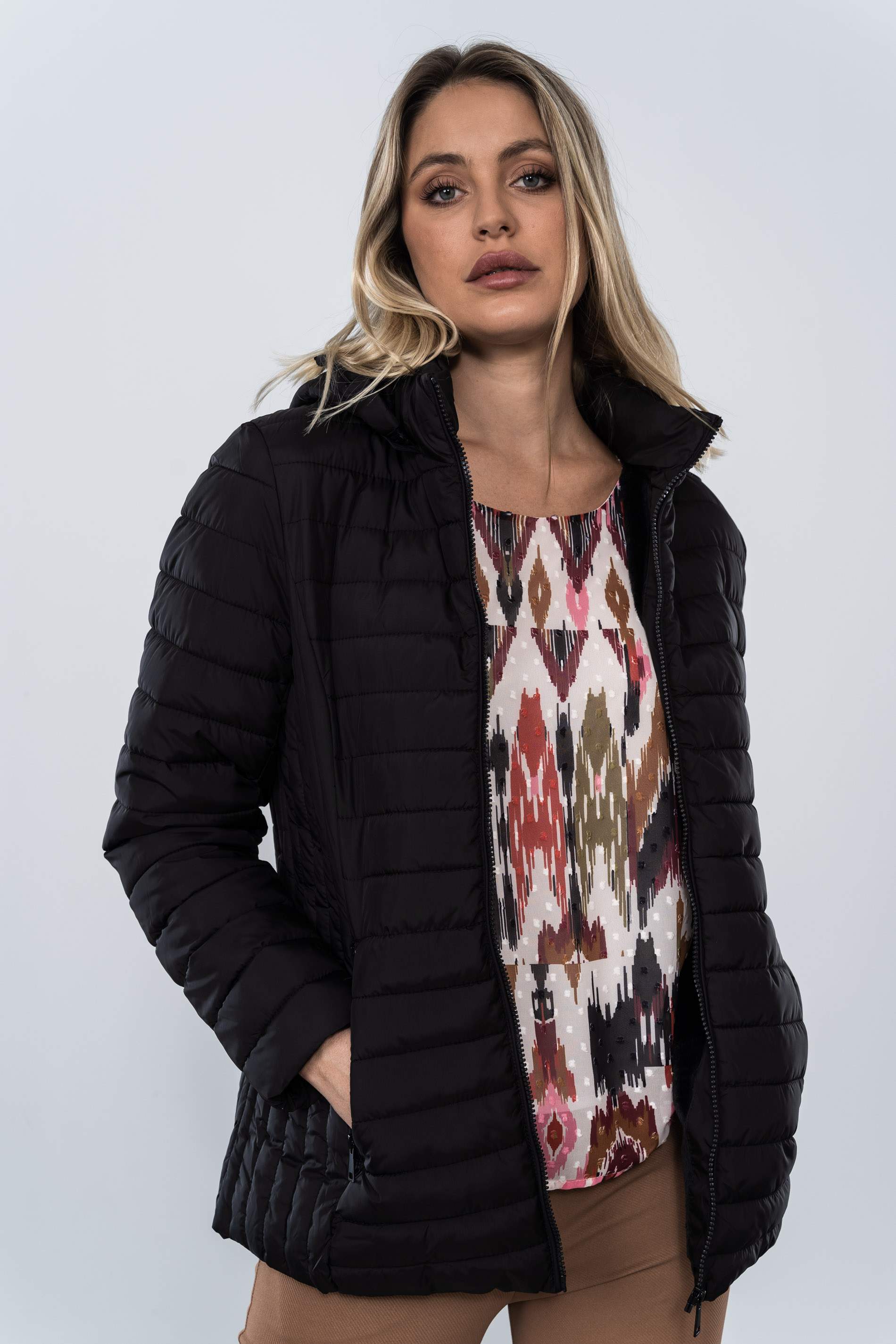 PARKA COSTADILLO NEGRO