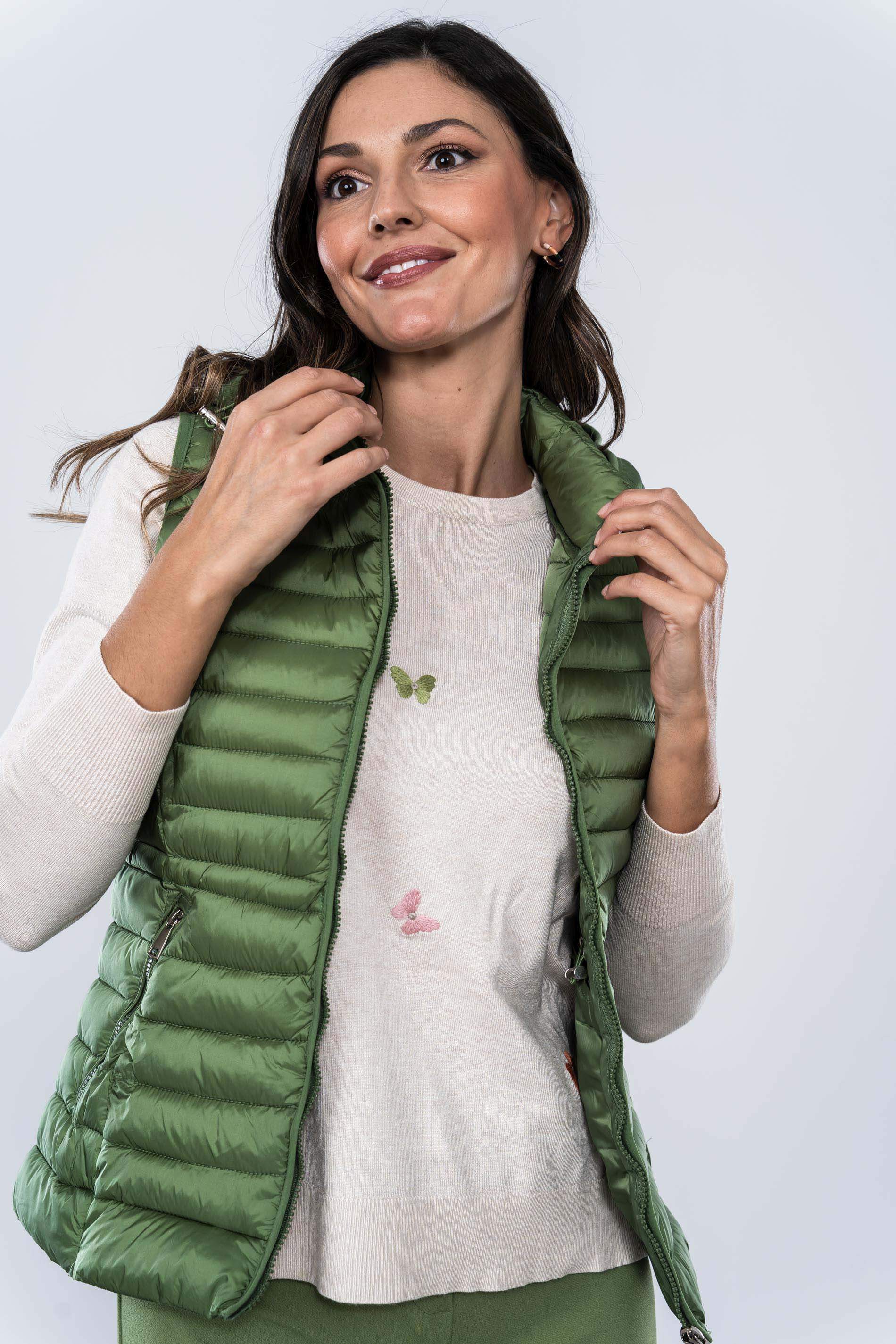 CHALECO AJUSTE CINTURA VERDE