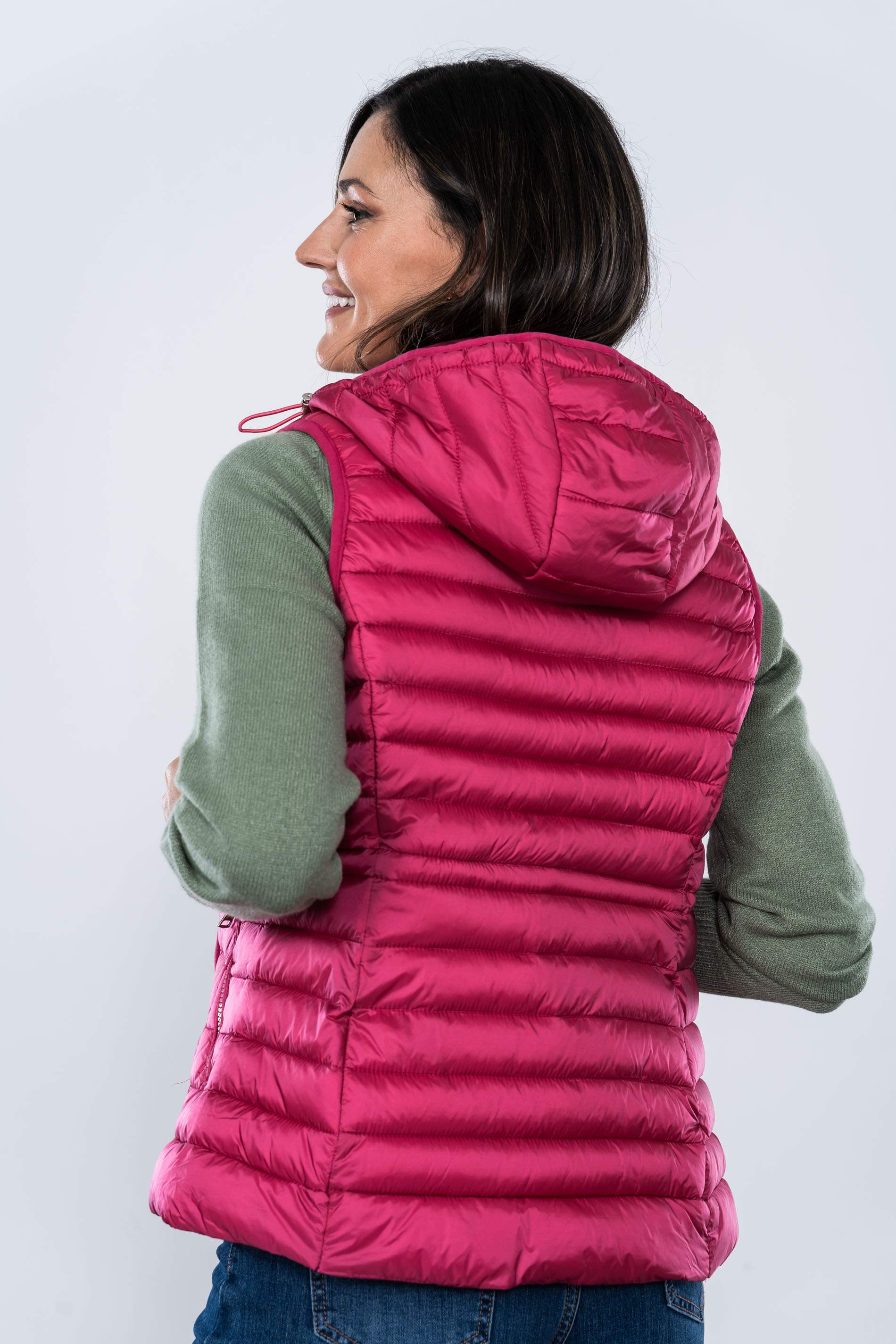 CHALECO AJUSTE CINTURA FUCSIA