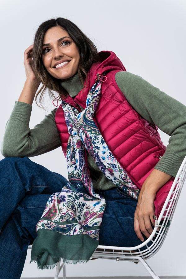 CHALECO AJUSTE CINTURA FUCSIA