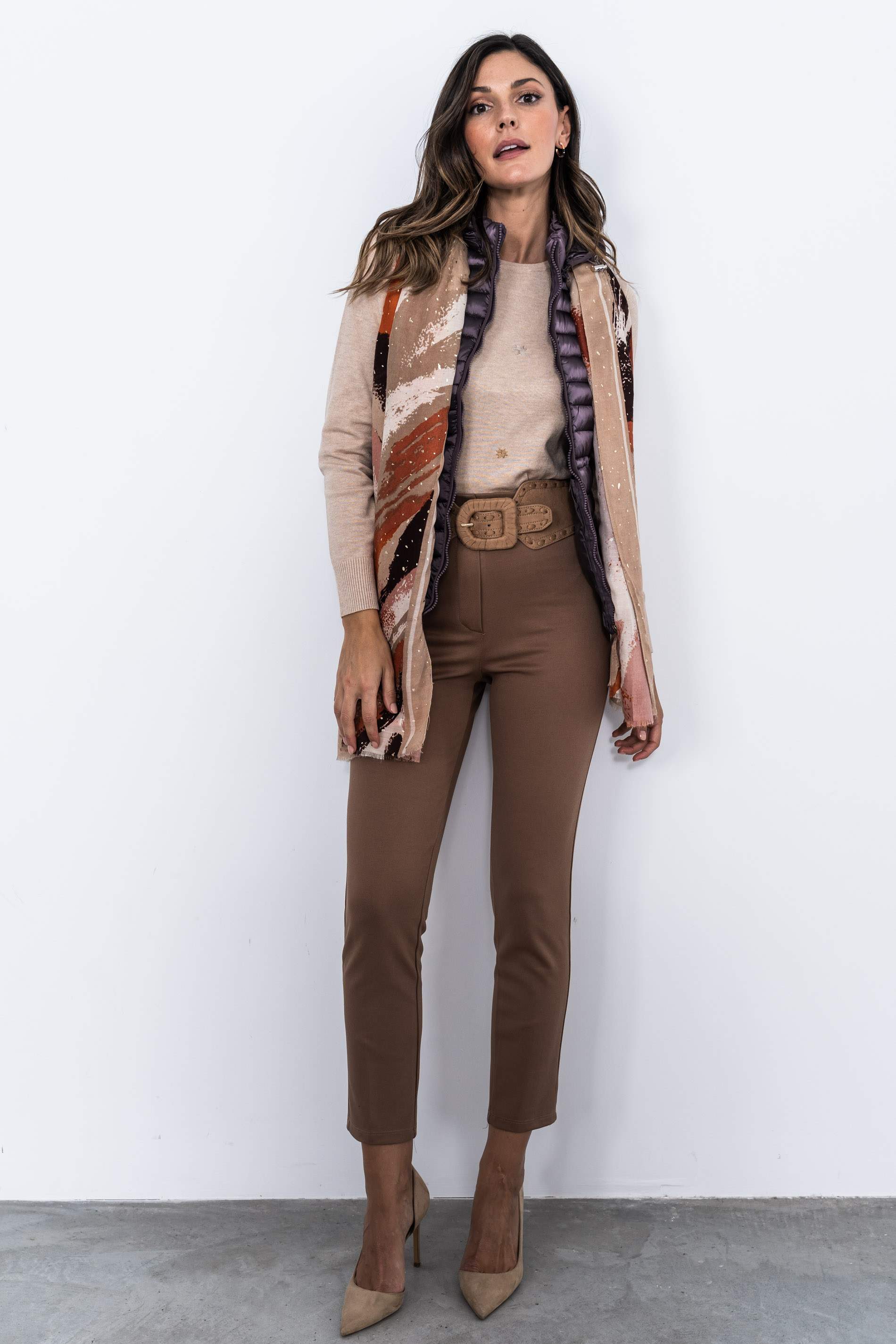 CHALECO AJUSTE CINTURA PURPURA 