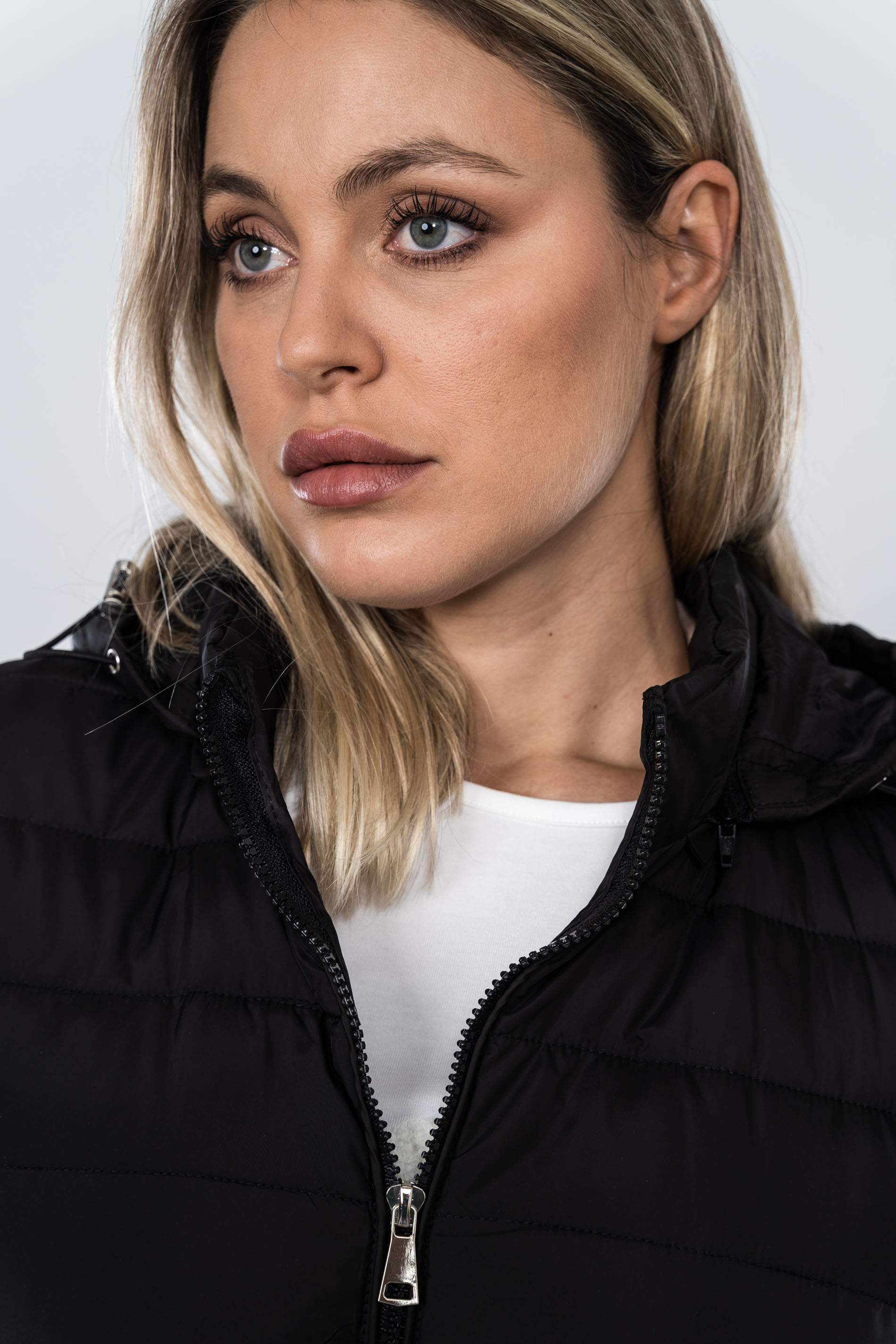 PARKA COSTADILLO GOMA NEGRO