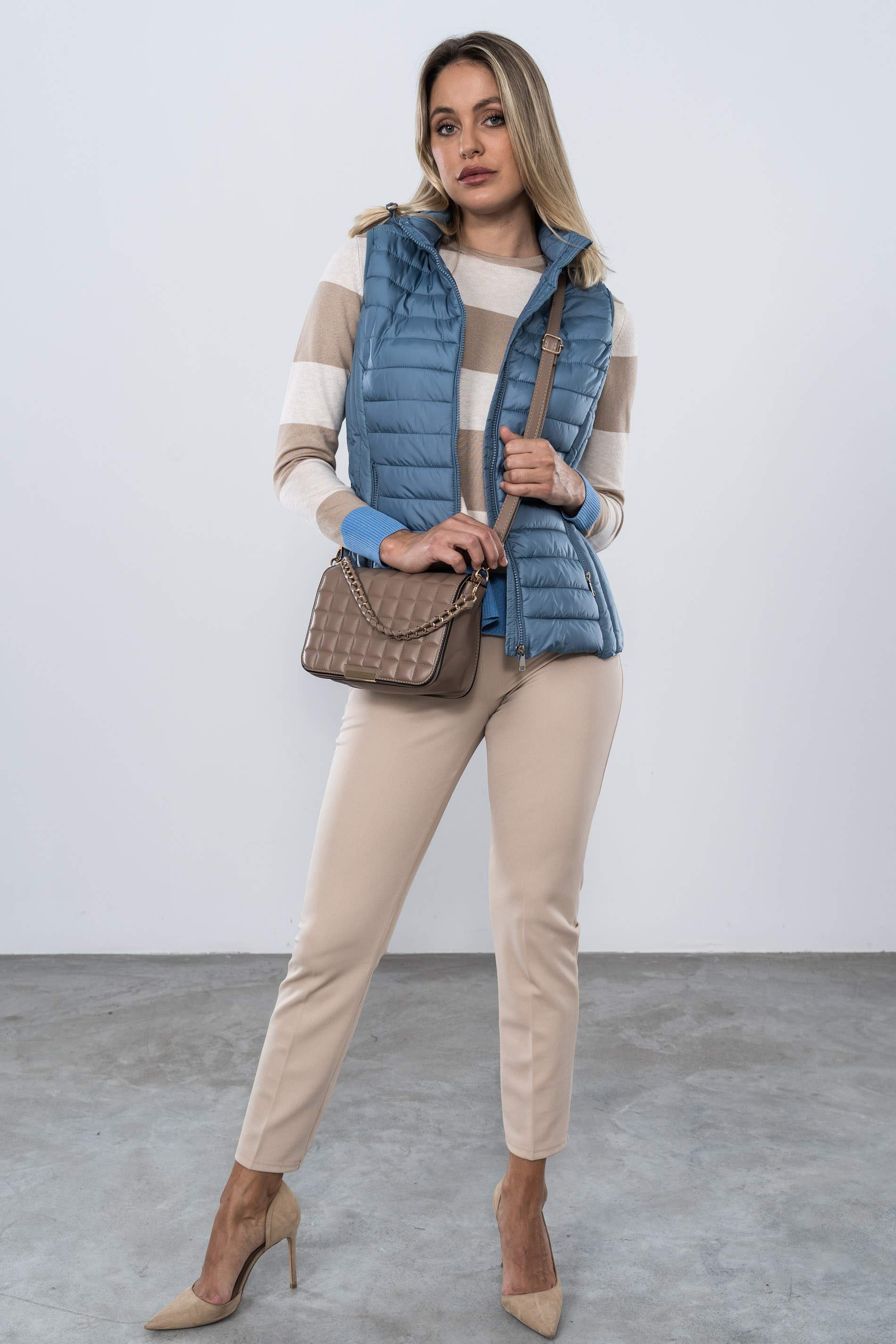 CHALECO COSTADILLO AZUL