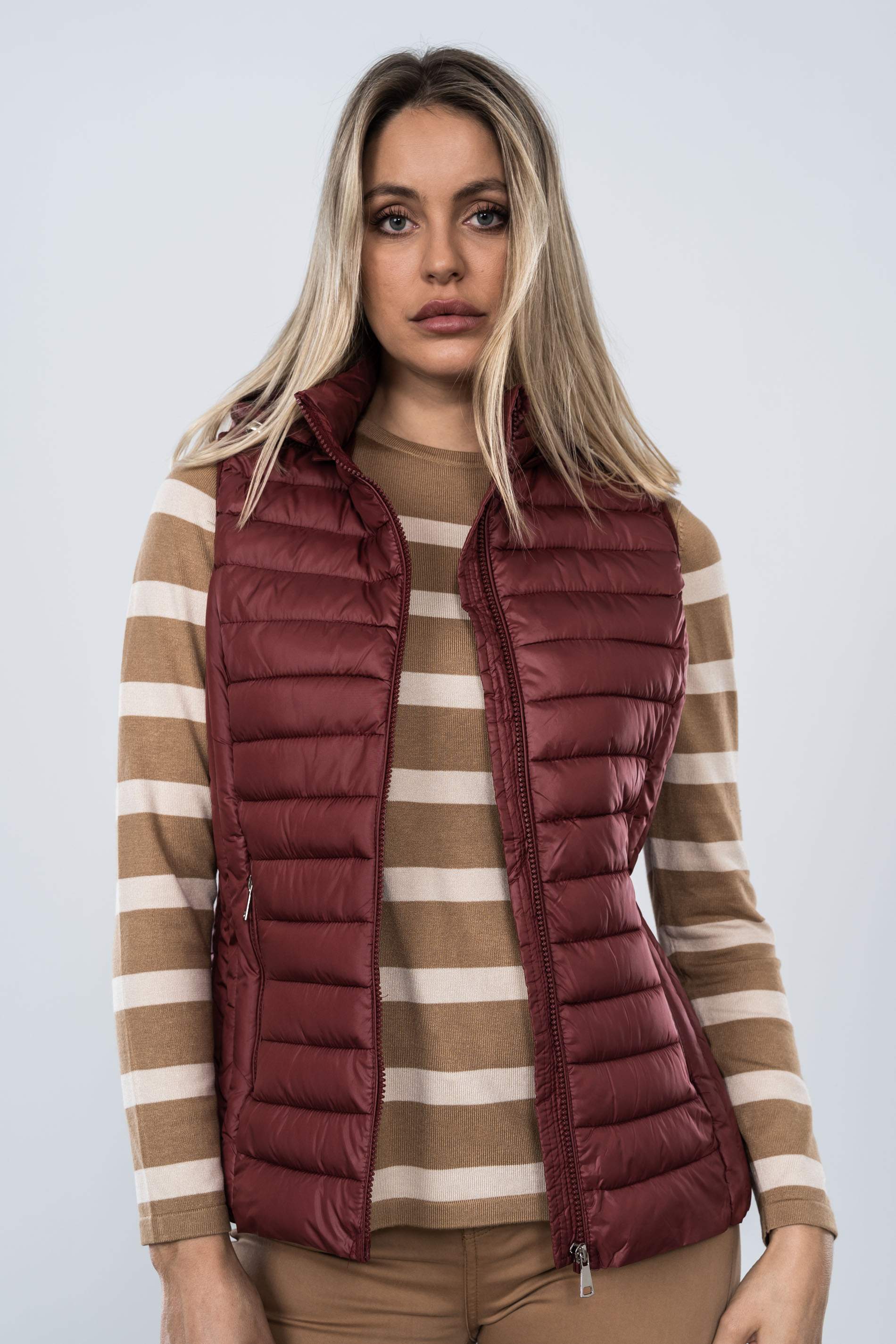 CHALECO COSTADILLO BURDEOS