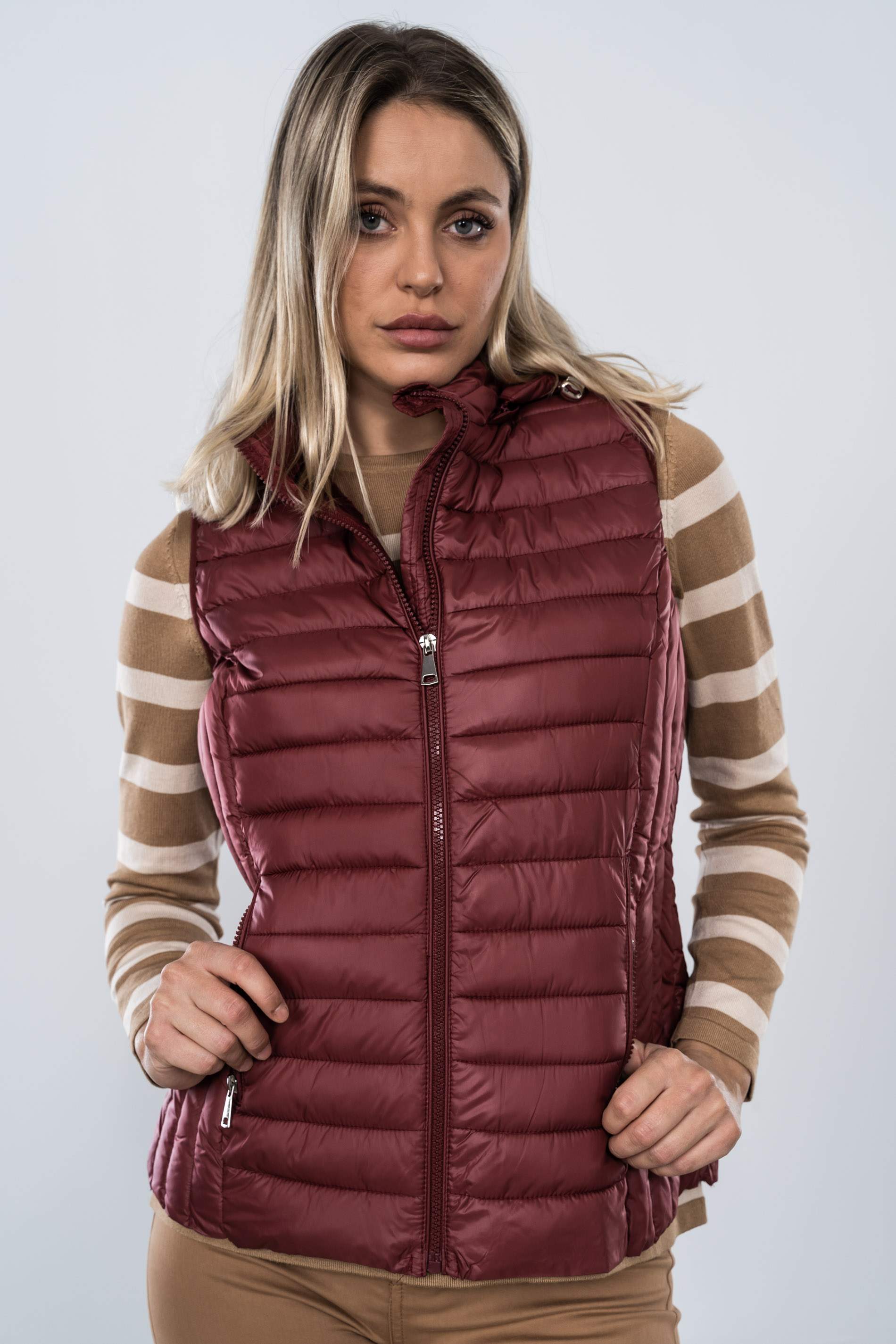 CHALECO COSTADILLO BURDEOS