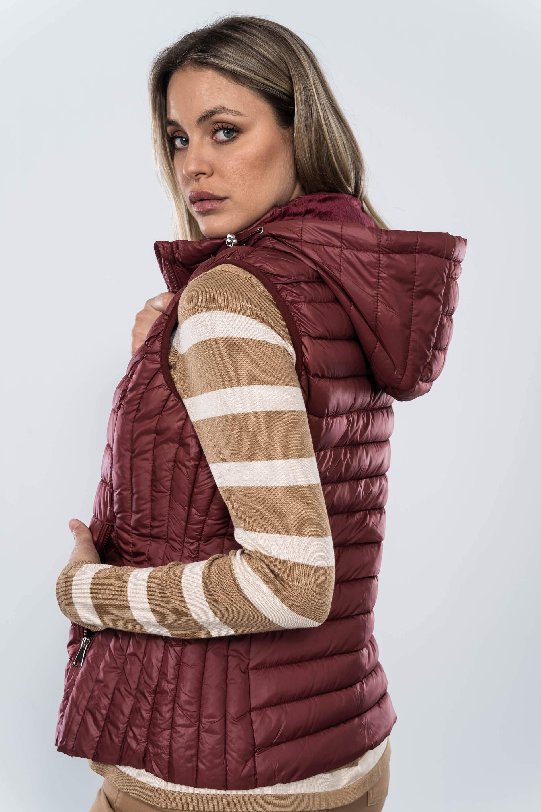 CHALECO COSTADILLO BURDEOS