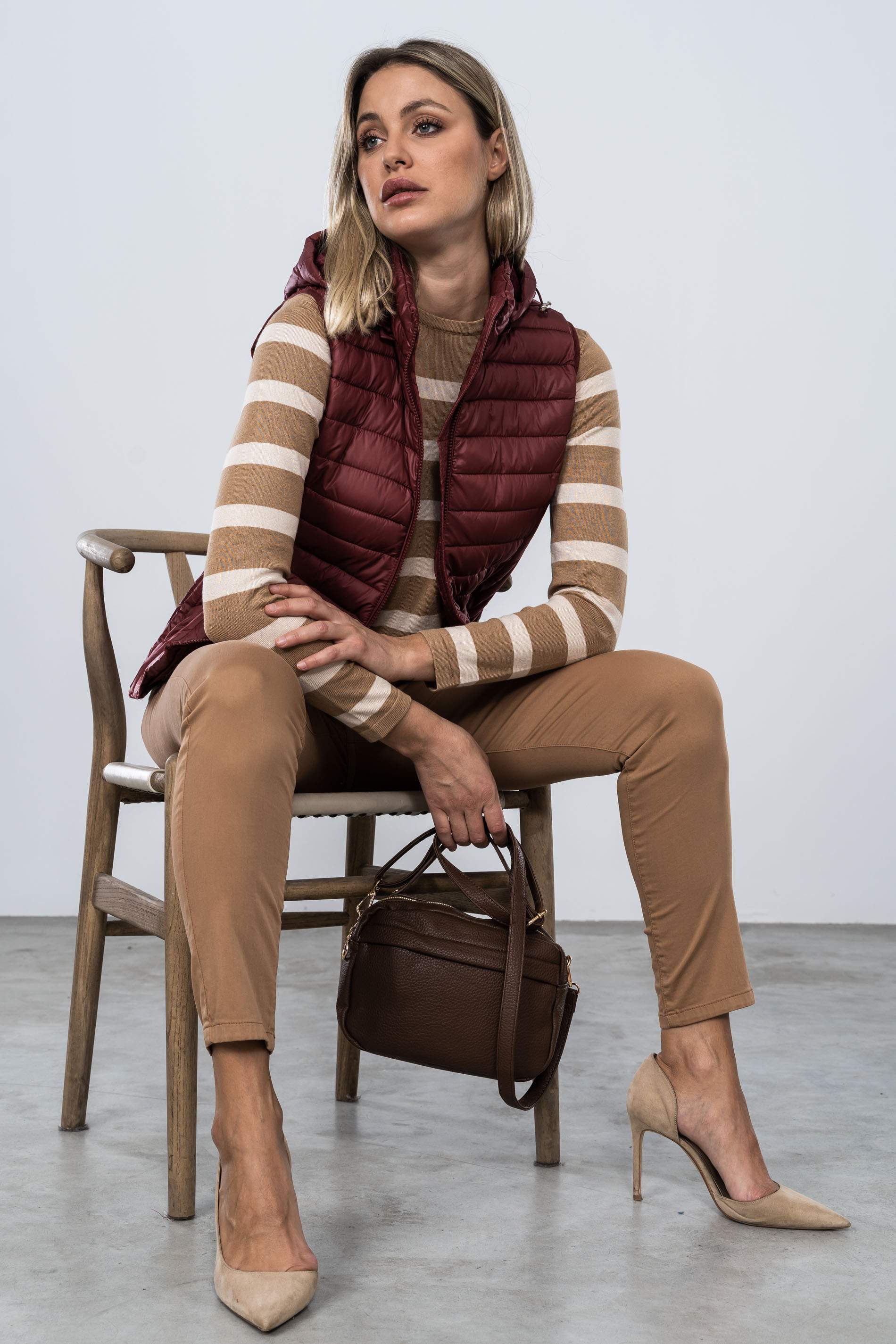 CHALECO COSTADILLO BURDEOS