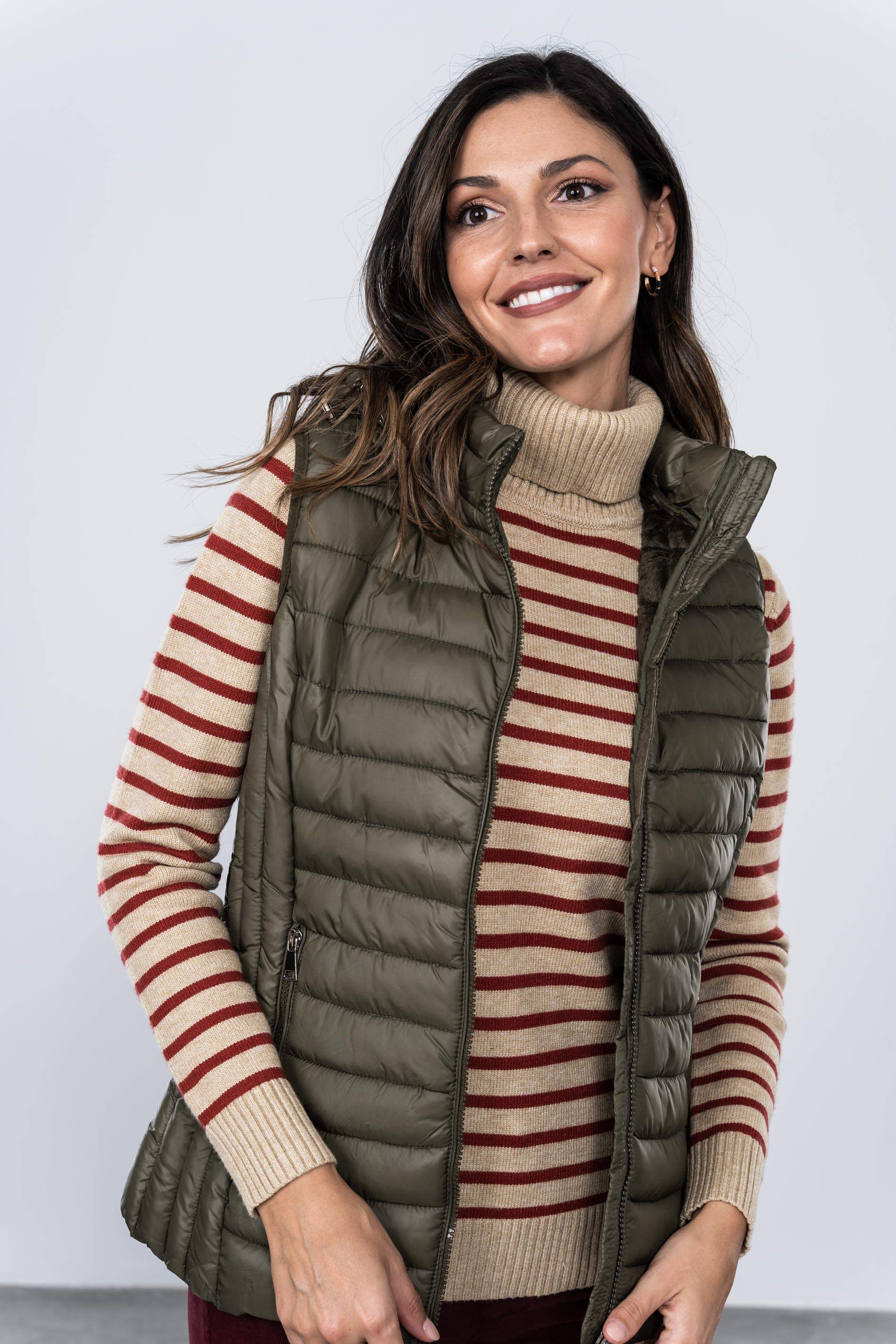 CHALECO COSTADILLO KAKI