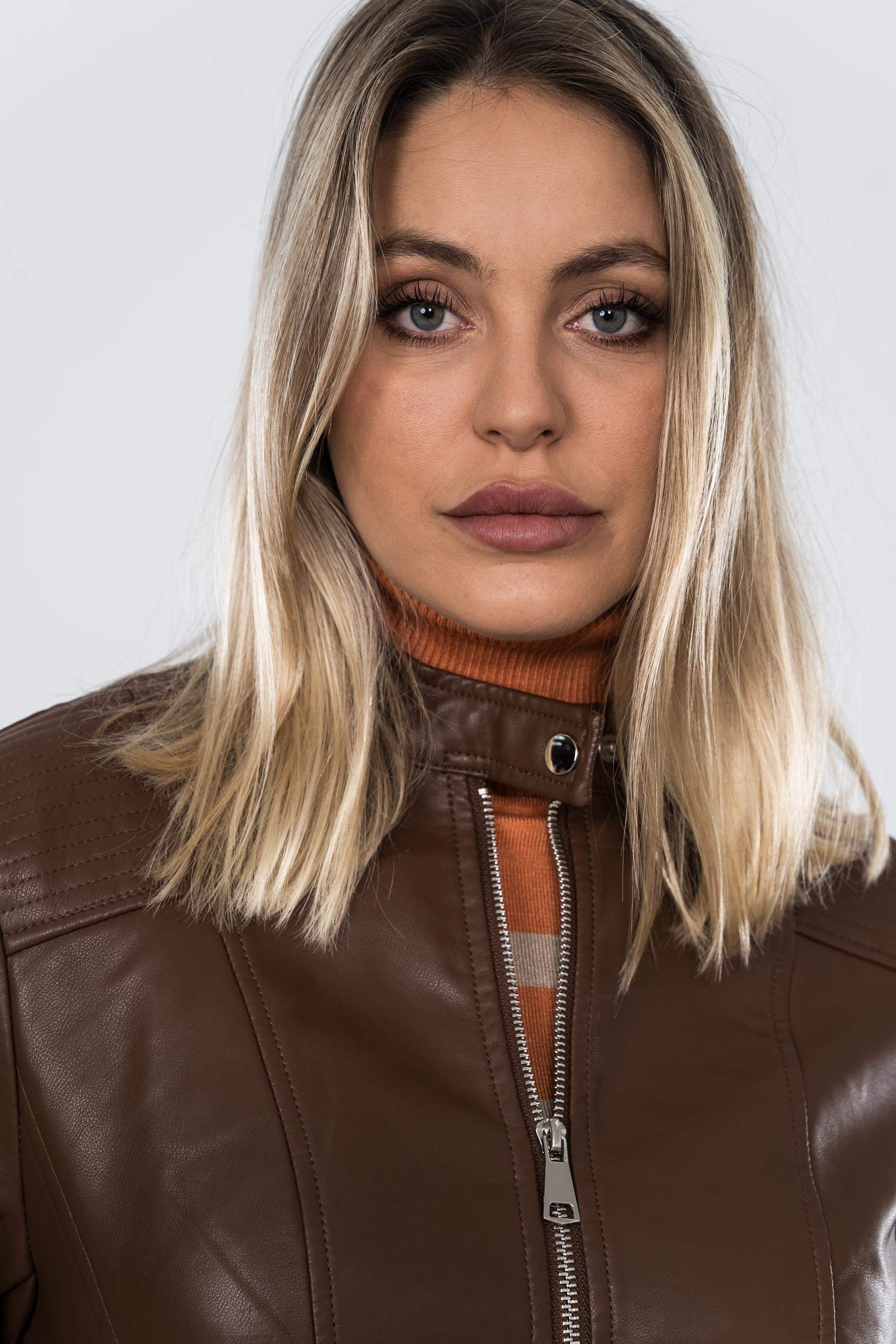 CAZADORA POLIPIEL CAMEL