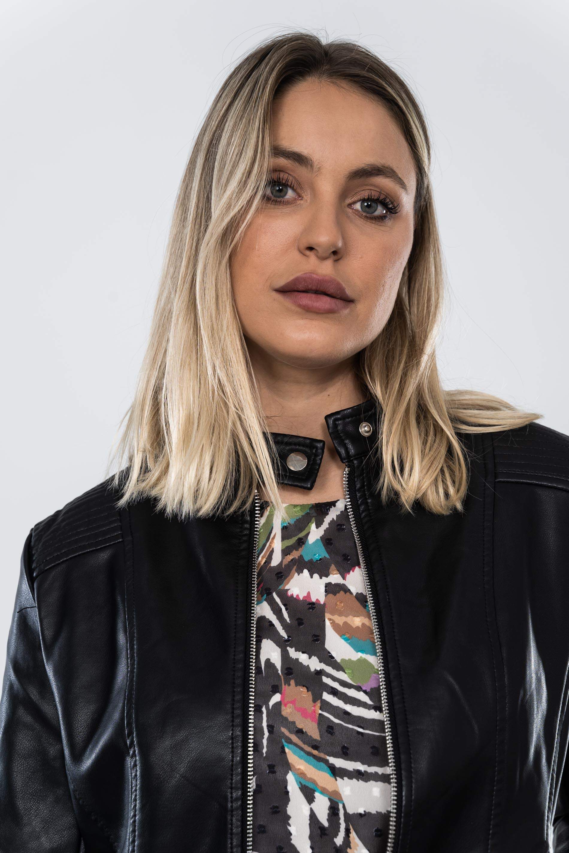 CAZADORA POLIPIEL NEGRO