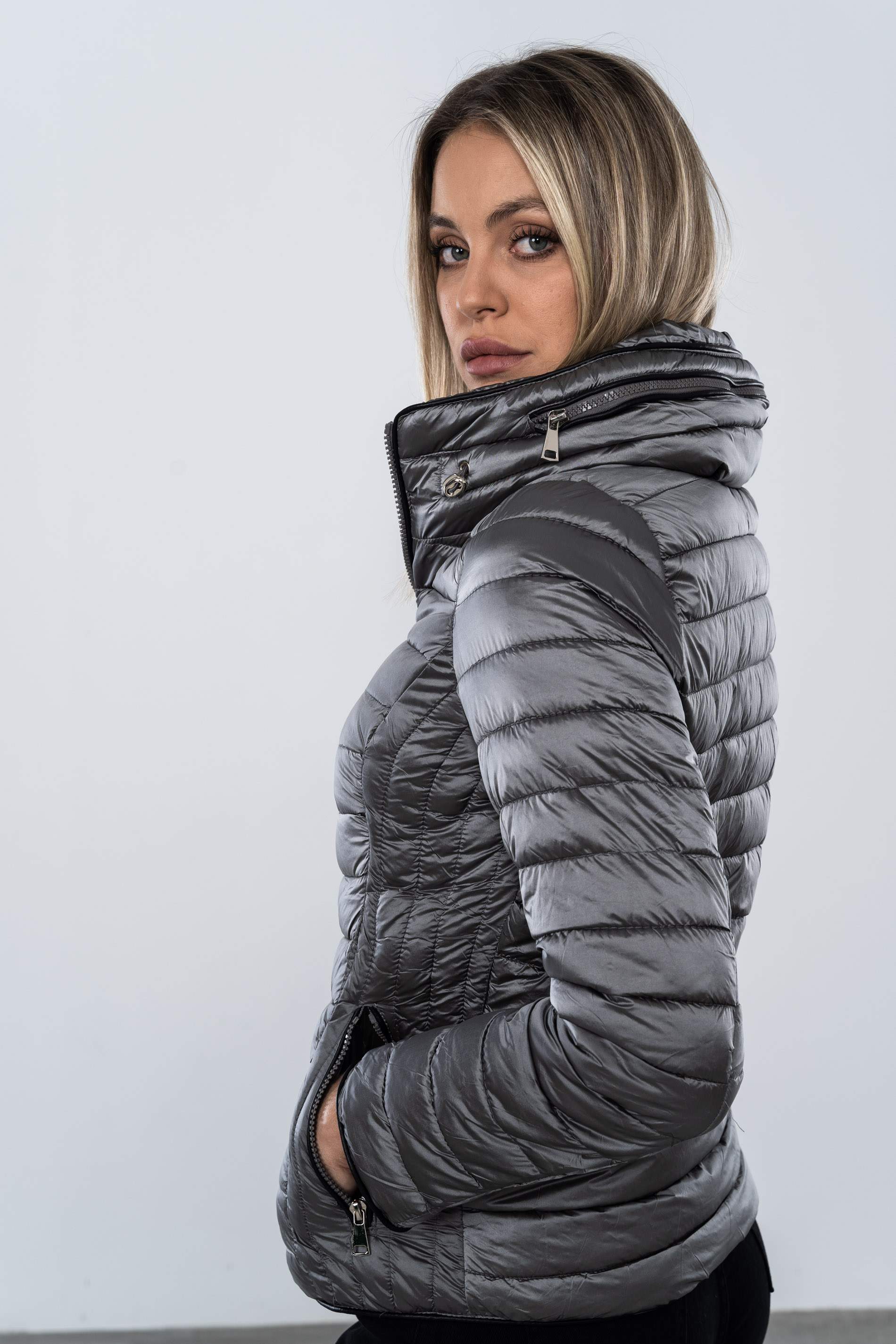 PARKA VIVOS CONTRASTE GRIS