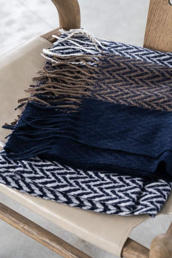 ESTOLA ESPIGA COLORES MARINO