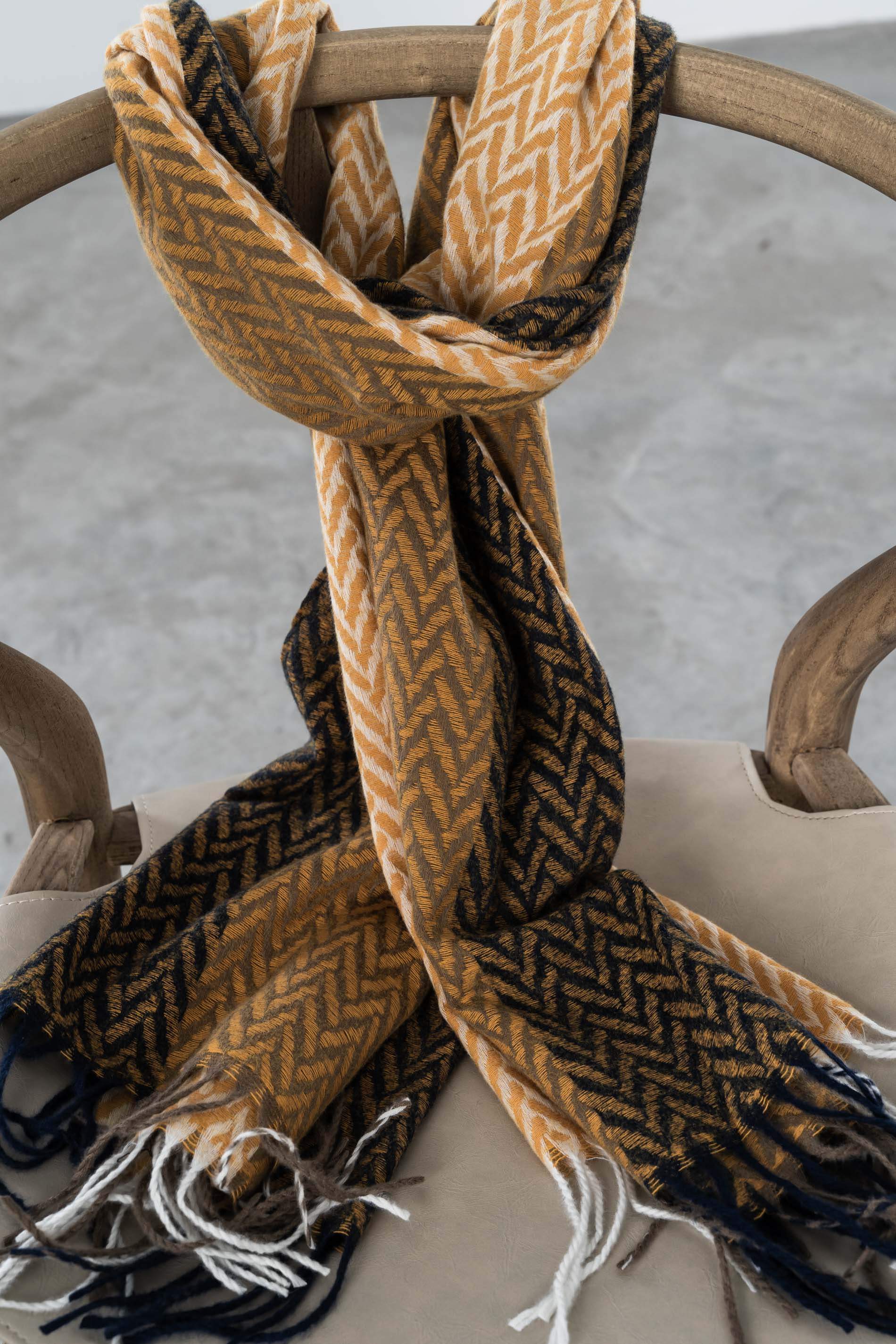 ESTOLA ESPIGA COLORES MOSTAZA