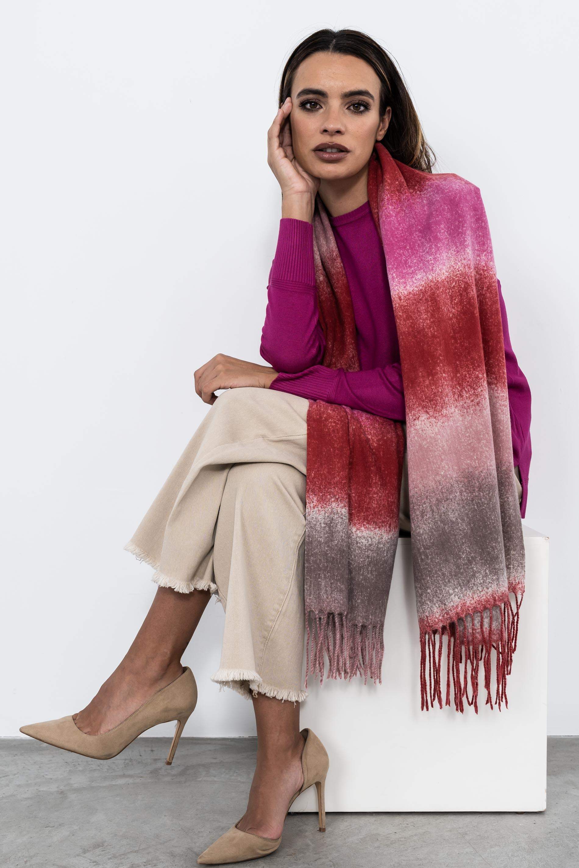 ESTOLA BLOQUES COLOR FUCSIA