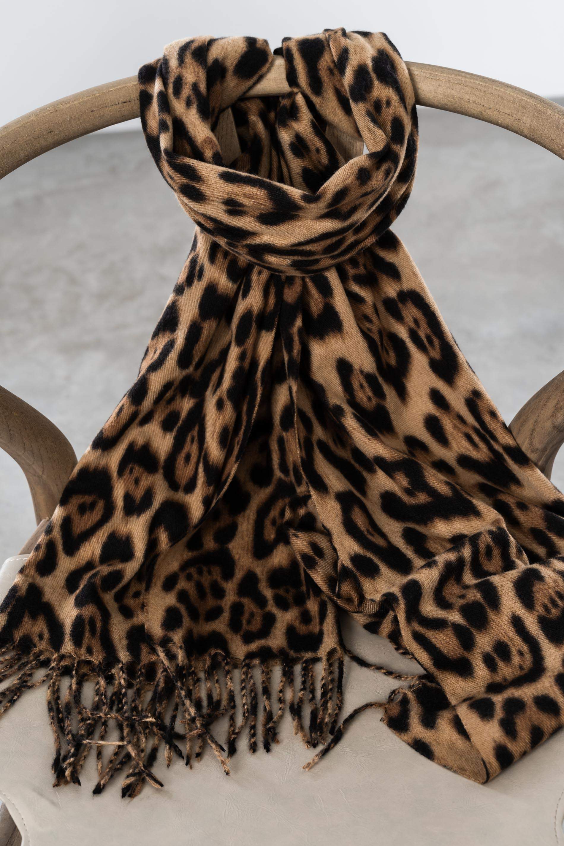 ESTOLA ANIMAL PRINT CAMEL