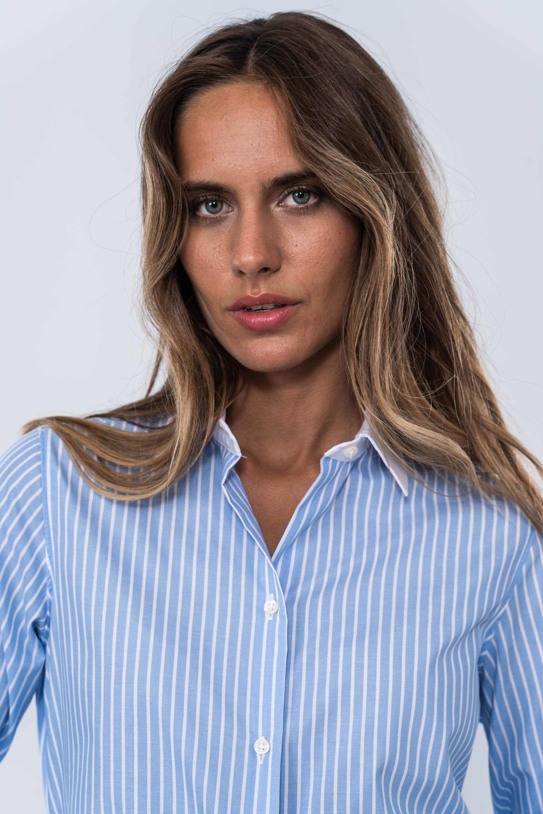 CAMISA CONTRASTE RAYAS