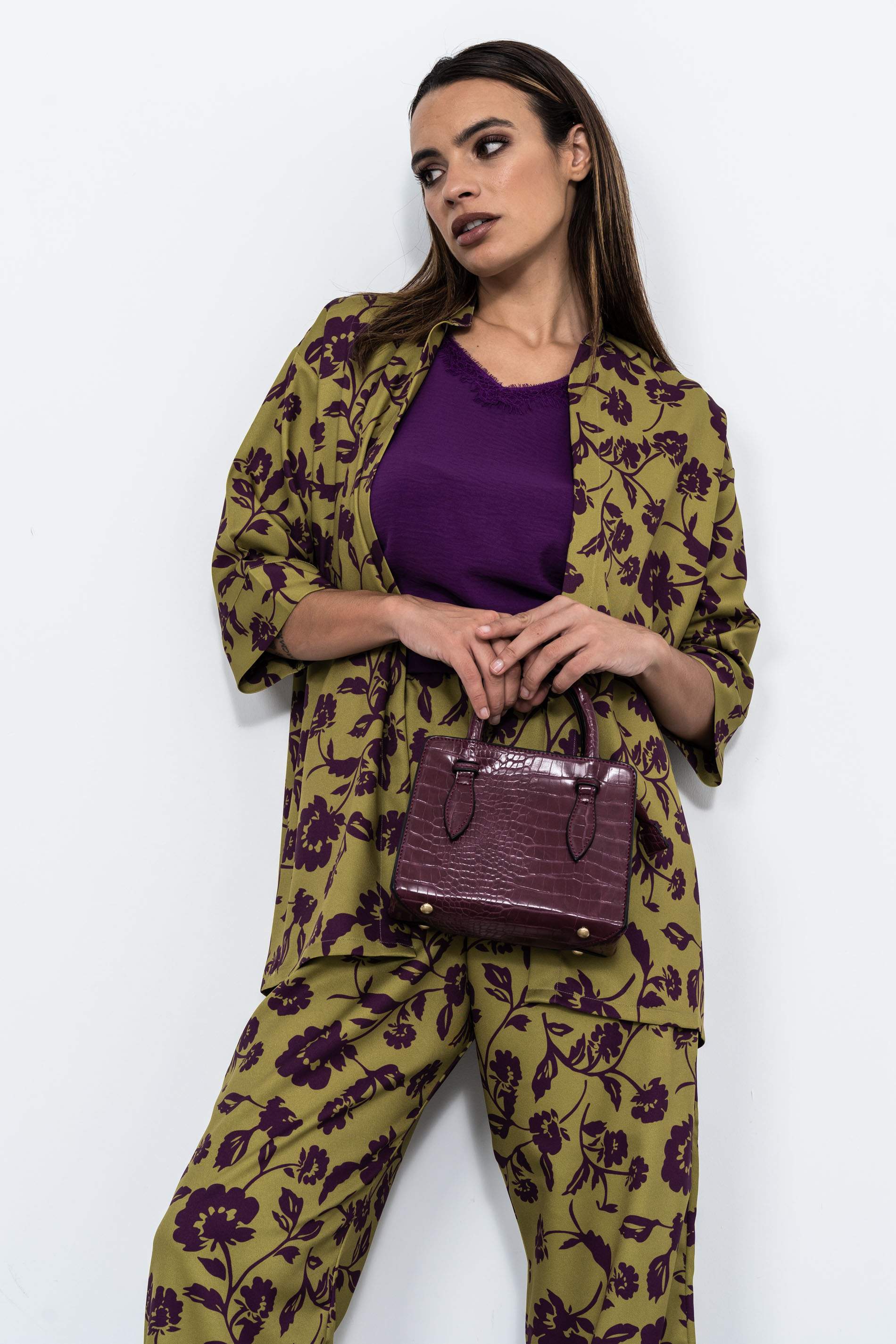 CHAQUETA HOLGADA SILUETA FLOR