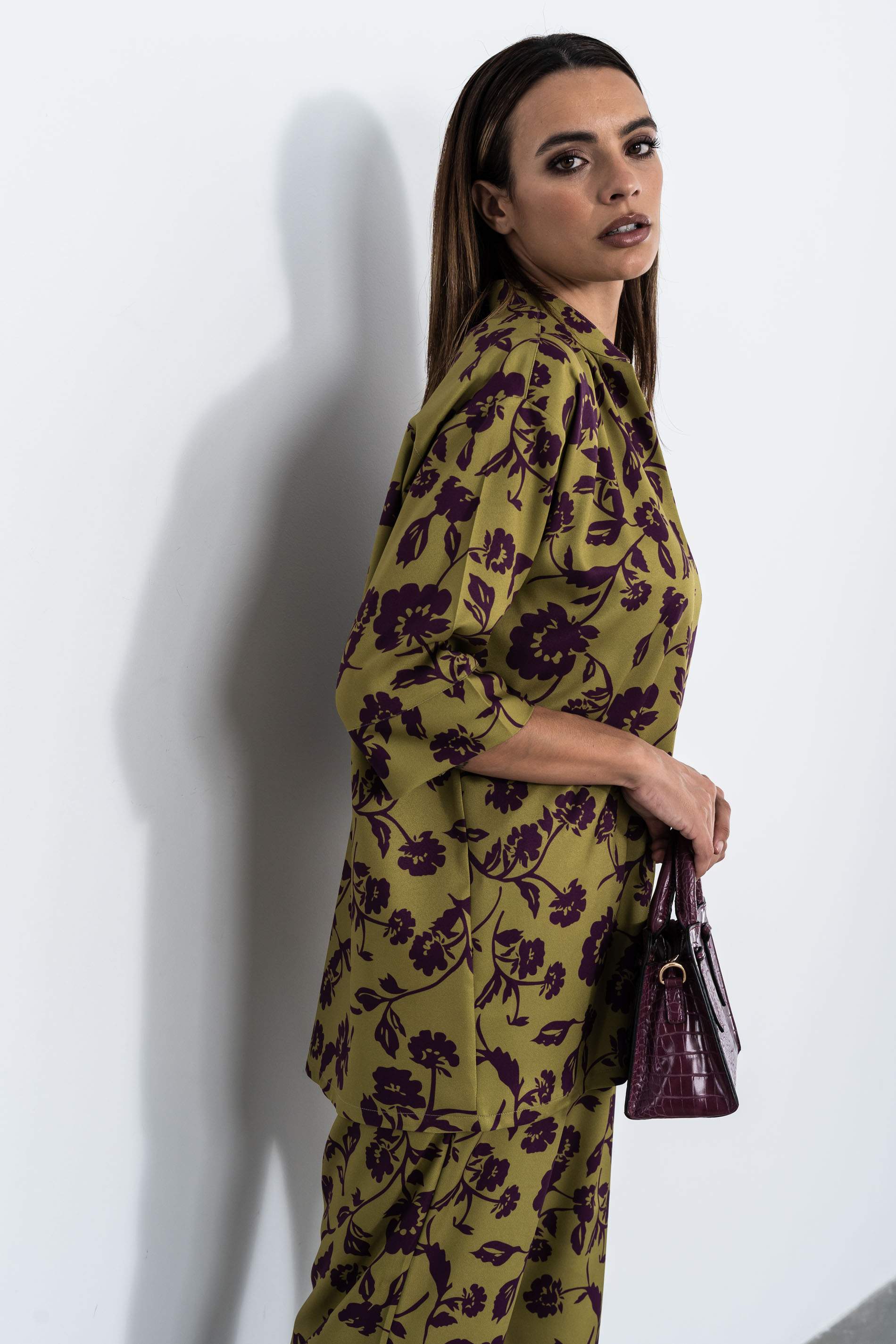 CHAQUETA HOLGADA SILUETA FLOR