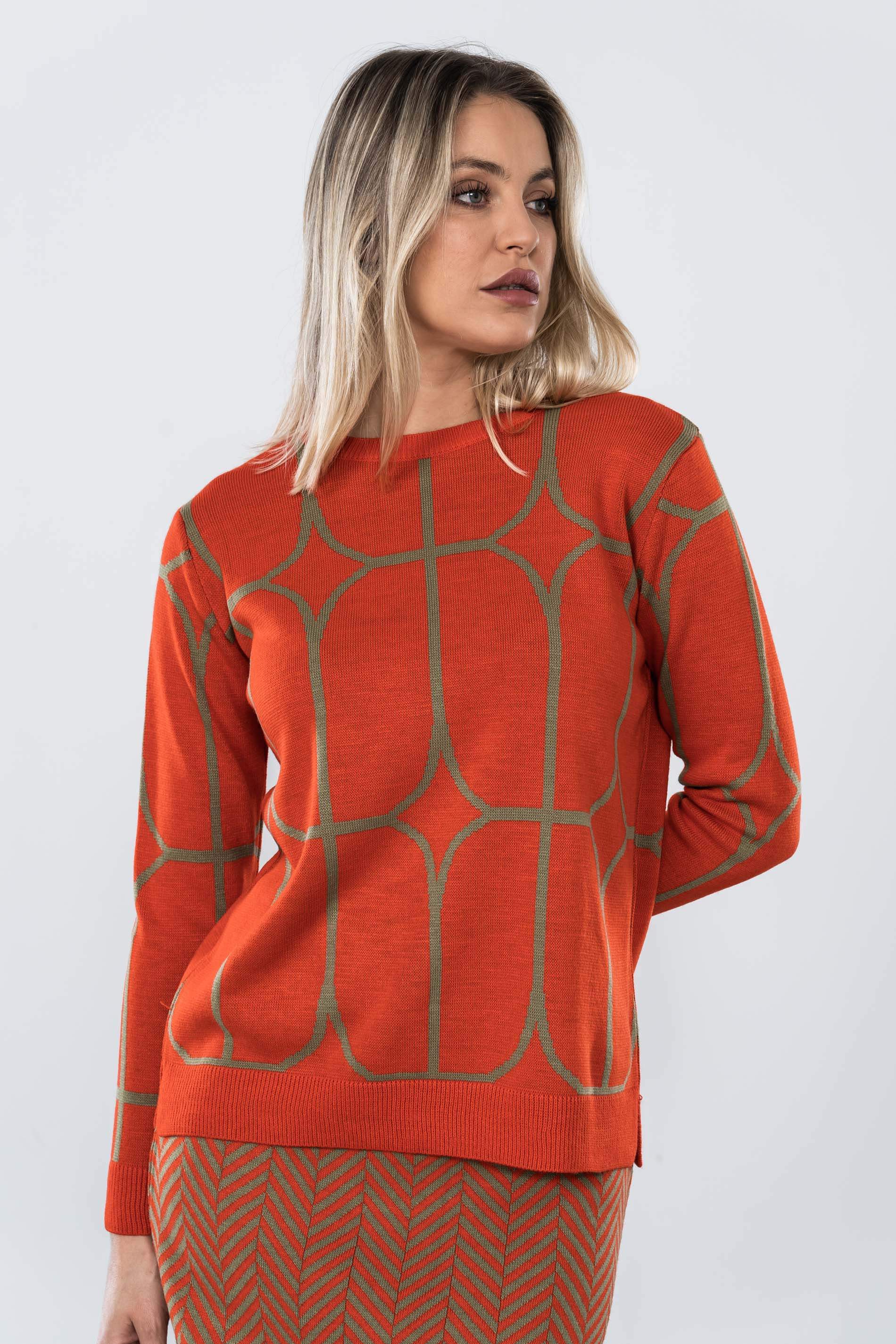 JERSEY JACQUARD GEOMETRICO CALDERA