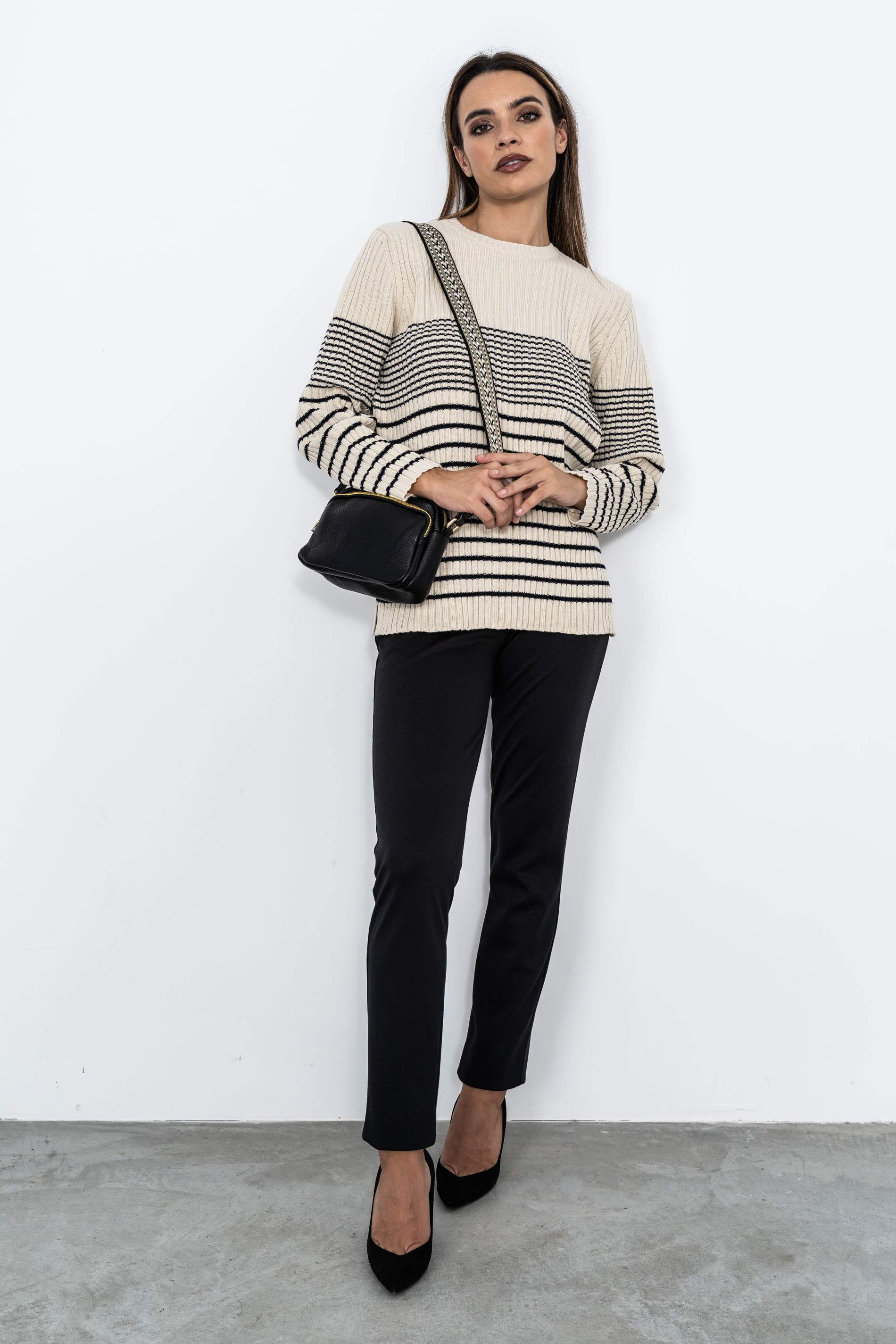 JERSEY CANALE RAYAS C CAJA BEIGE