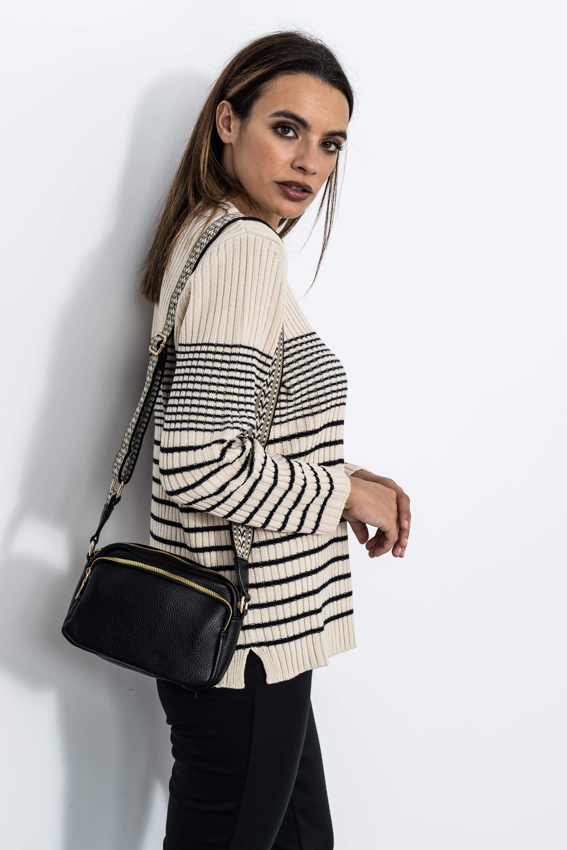 JERSEY CANALE RAYAS C CAJA BEIGE