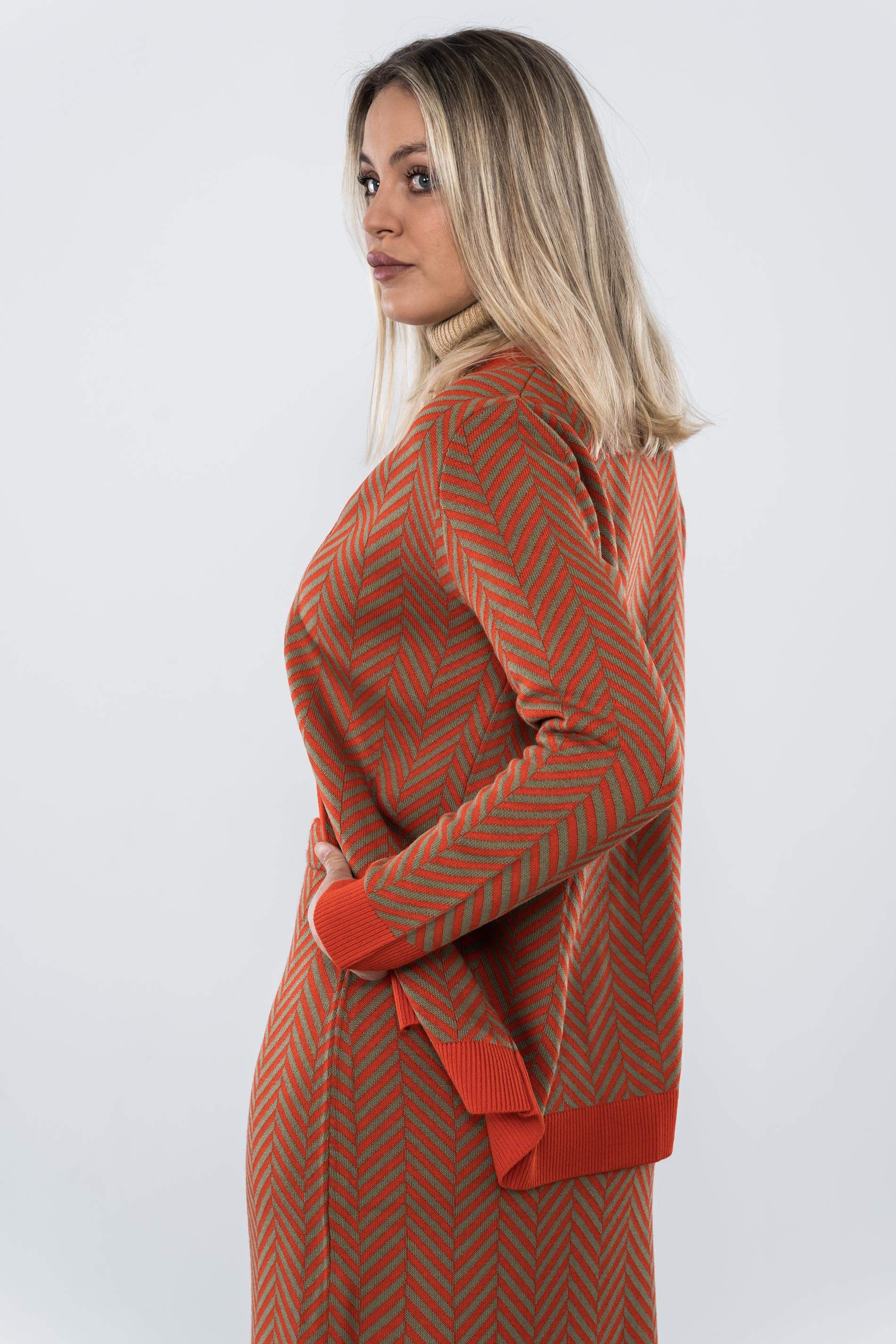 CHAQUETA ESPIGA BICOLOR CALDERA