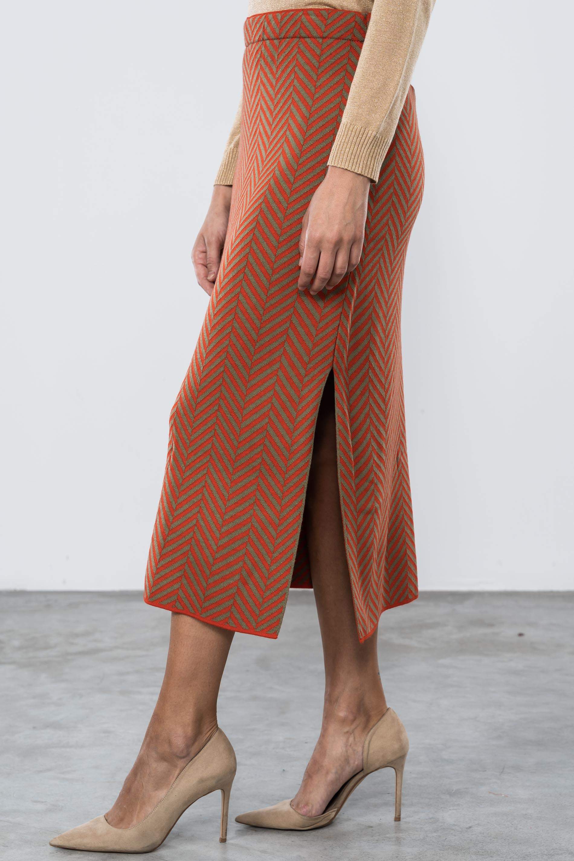 FALDA ESPIGA BICOLOR CALDERA