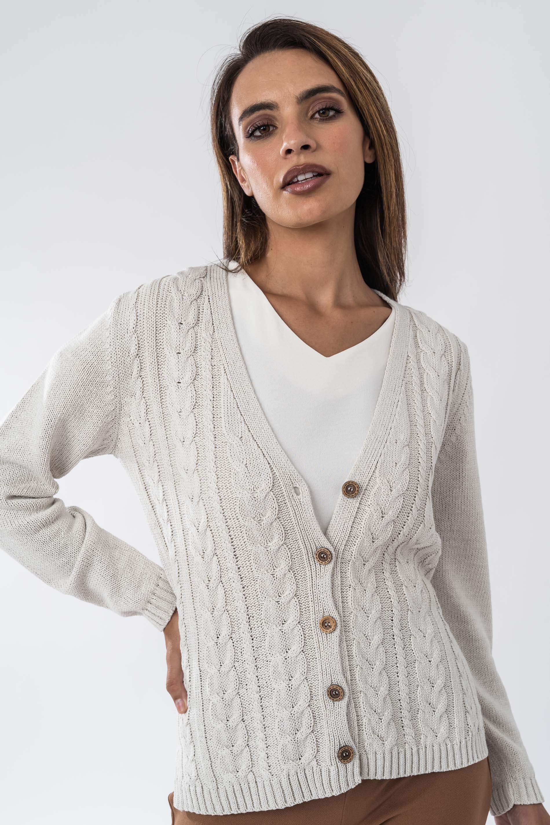 CHAQUETA TODO OCHOS CINTA BEIGE