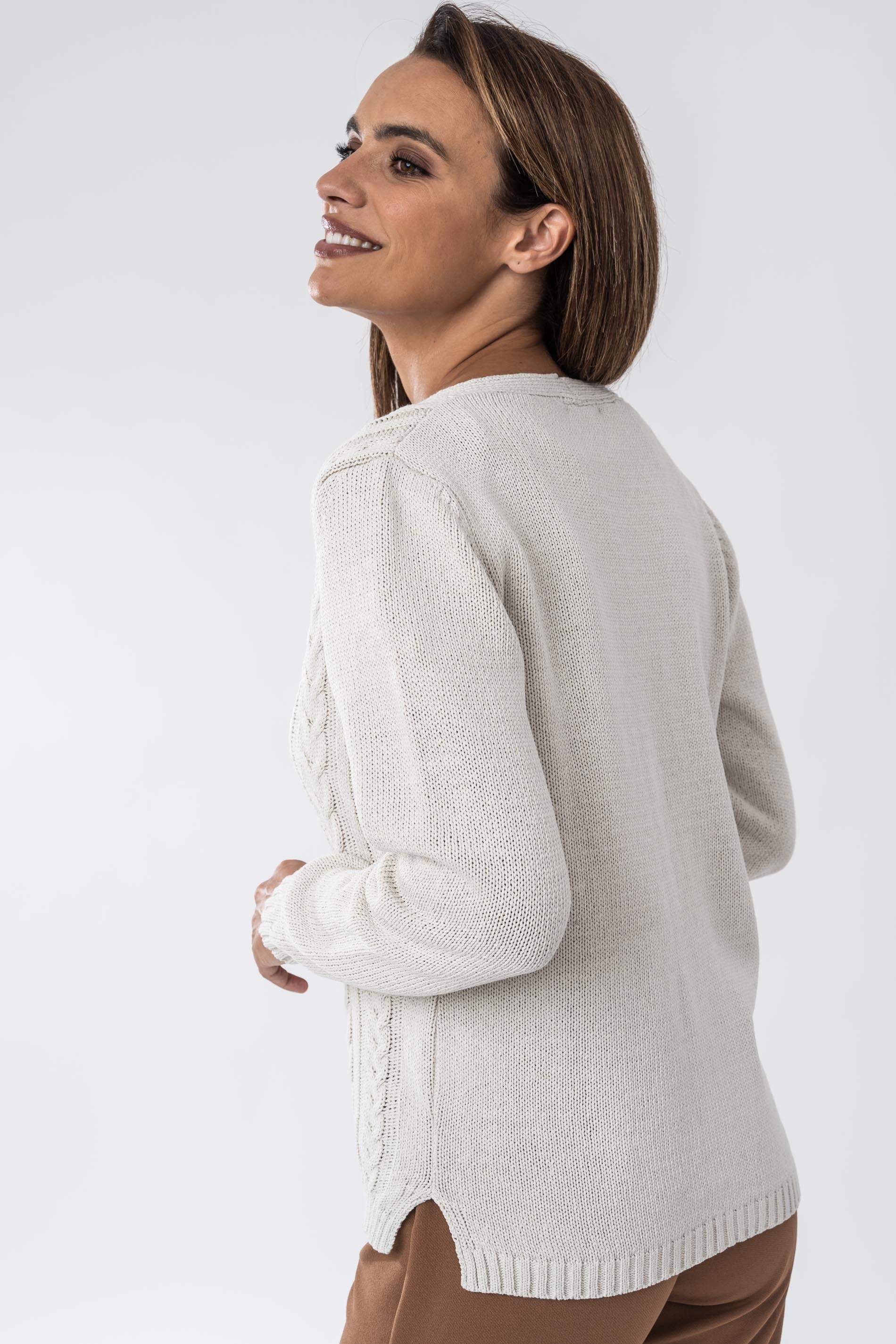 CHAQUETA TODO OCHOS CINTA BEIGE