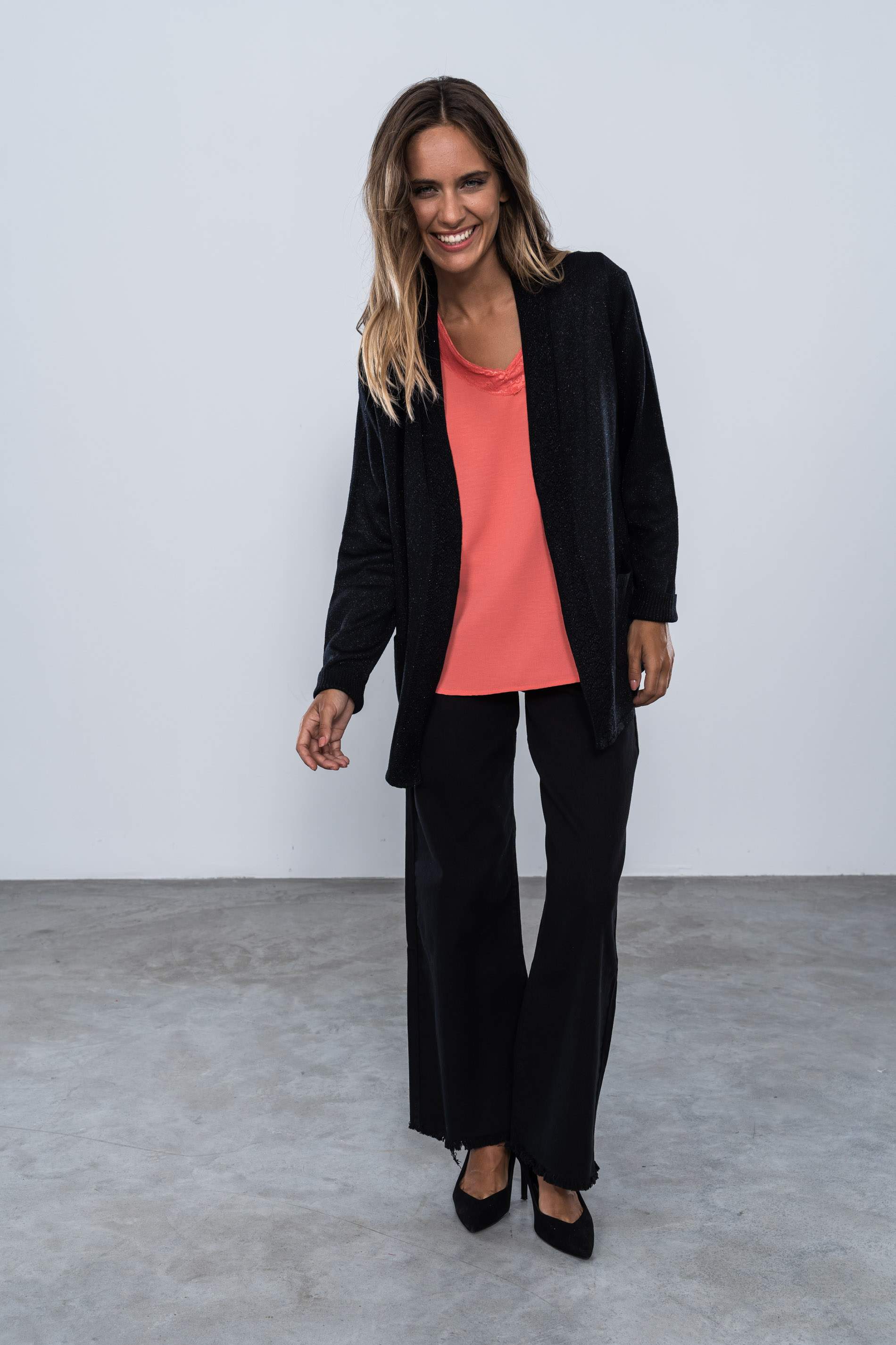 BLUSA COMBINADA ENCAJE ROSA