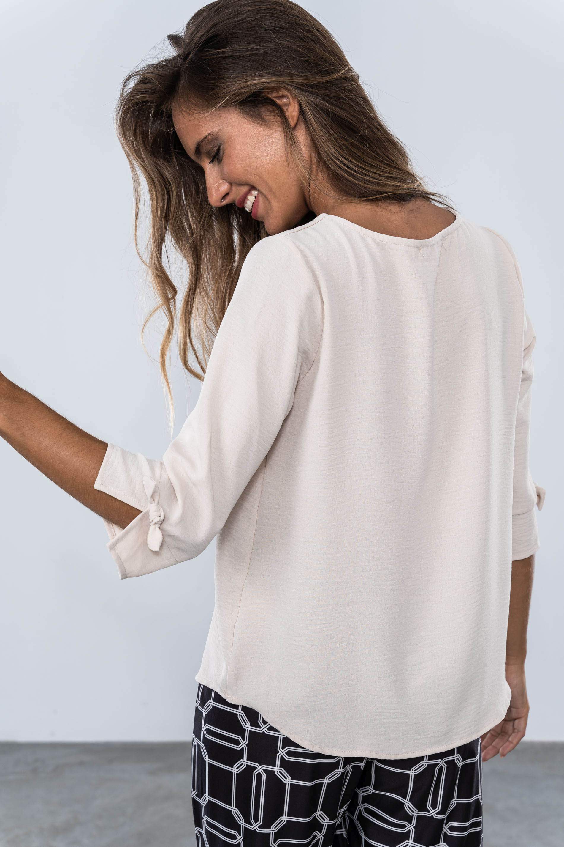 BLUSA LACITOS MANGA FRANCESA ARENA