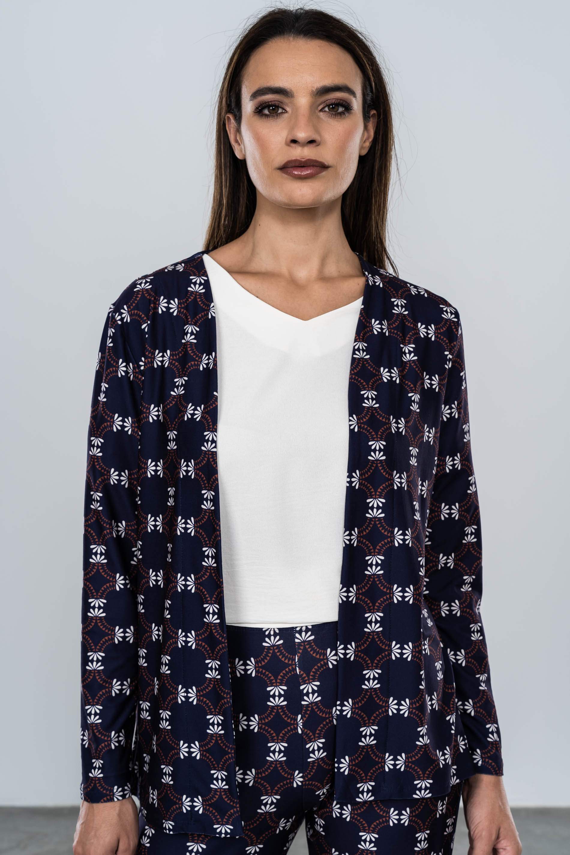 CHAQUETA CIRCULOS HOJAS