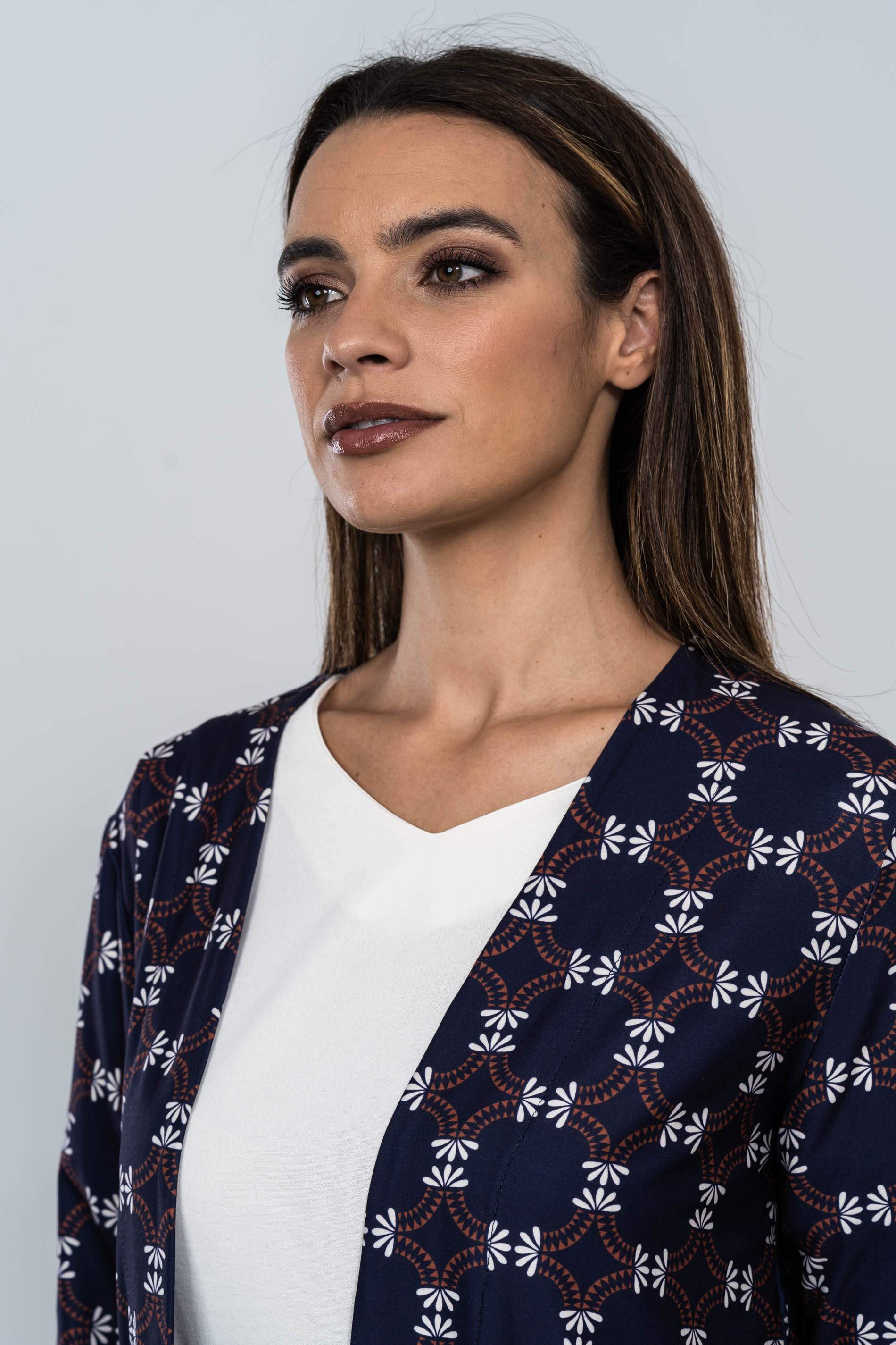 CHAQUETA CIRCULOS HOJAS