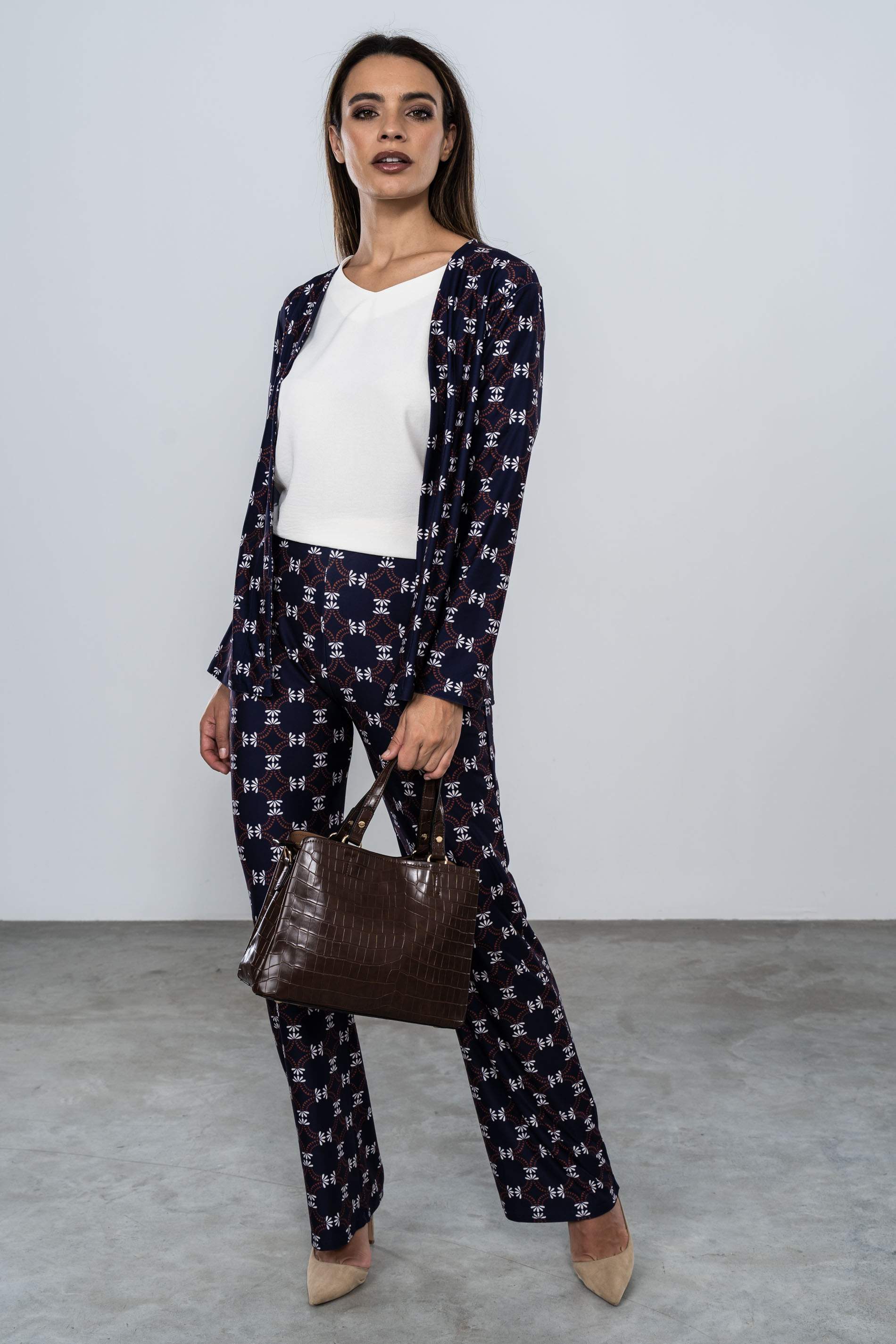 CHAQUETA CIRCULOS HOJAS