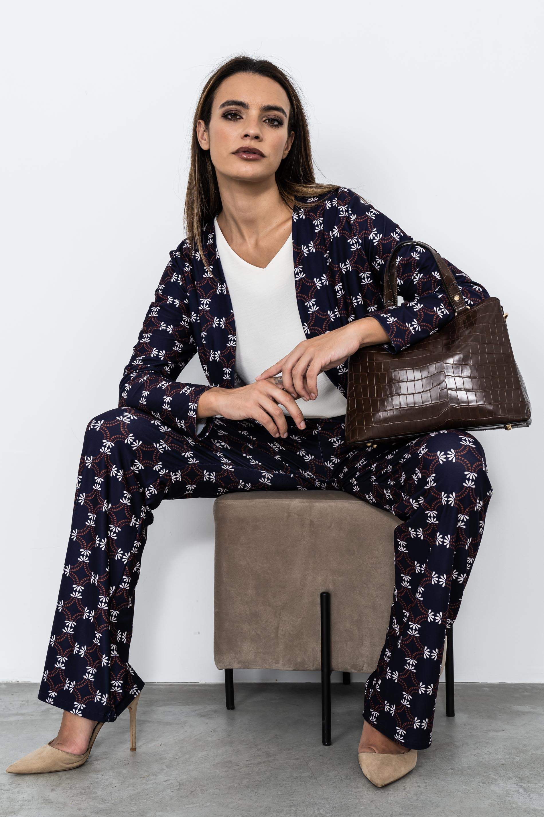 CHAQUETA CIRCULOS HOJAS