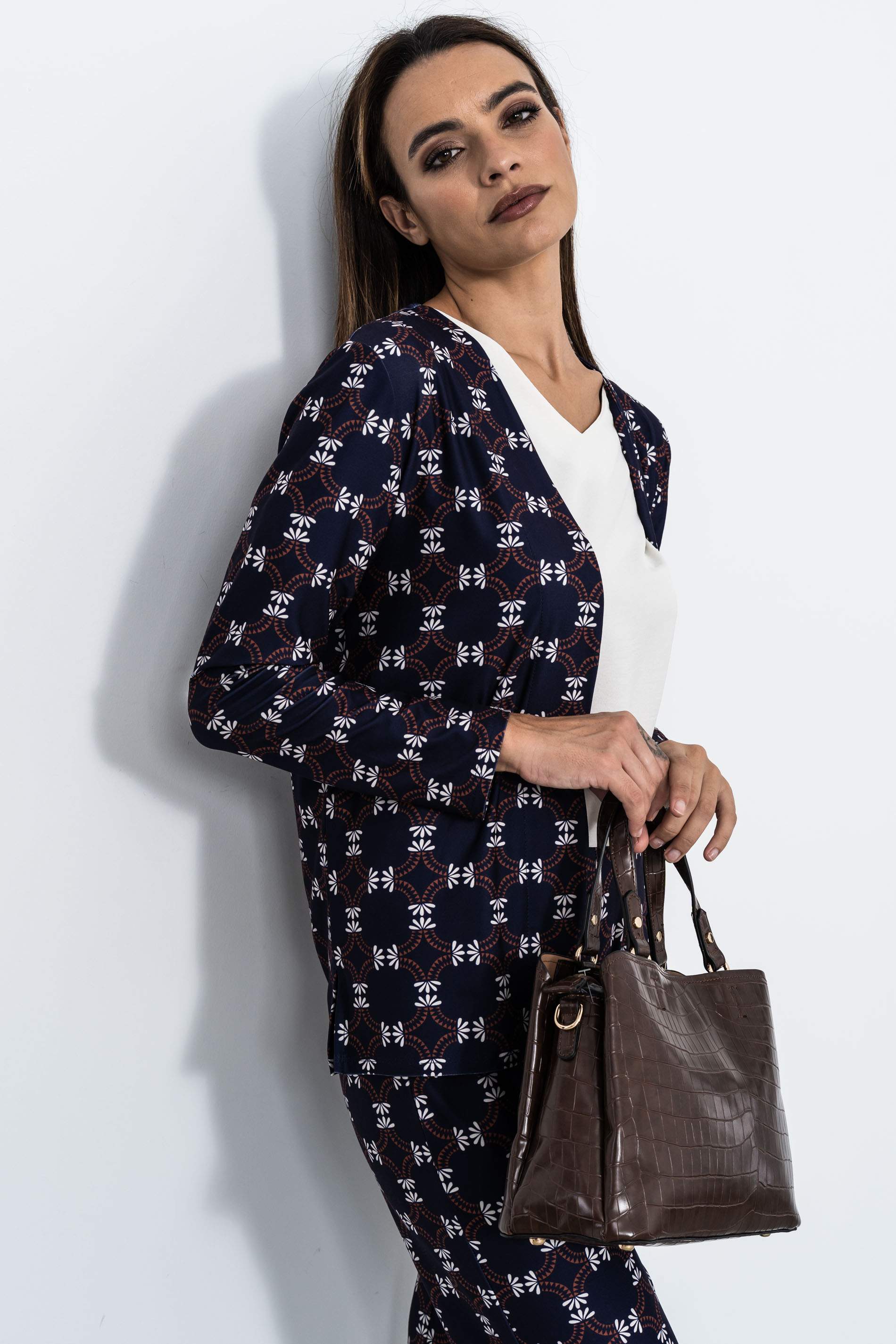 CHAQUETA CIRCULOS HOJAS