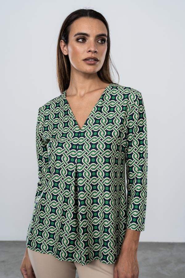 CAMISETA ESTAMPADO GEOMETRICO 