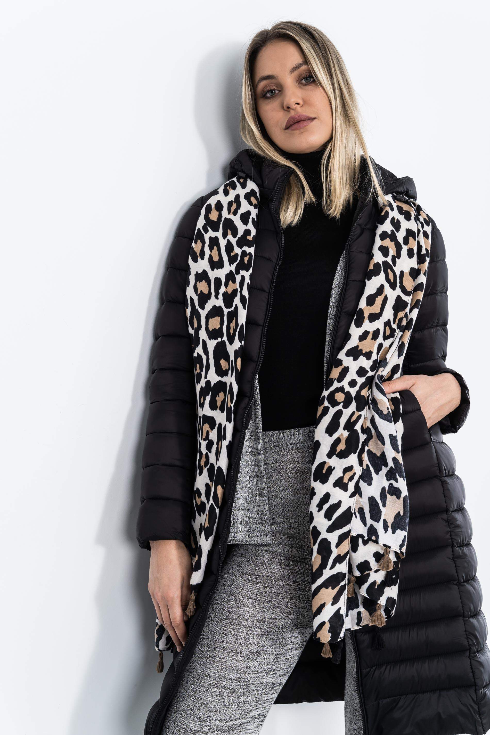 CHAQUETA PUNTO MEZCLA GRIS